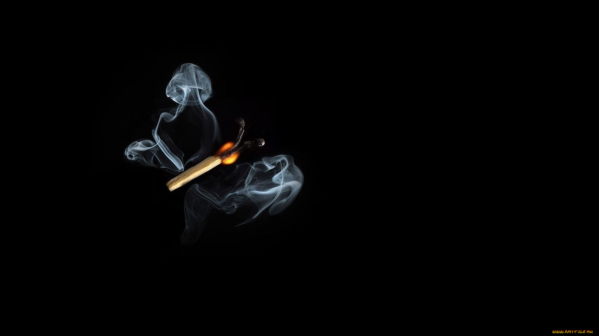 рисованные, минимализм, фон, дымка, спичка