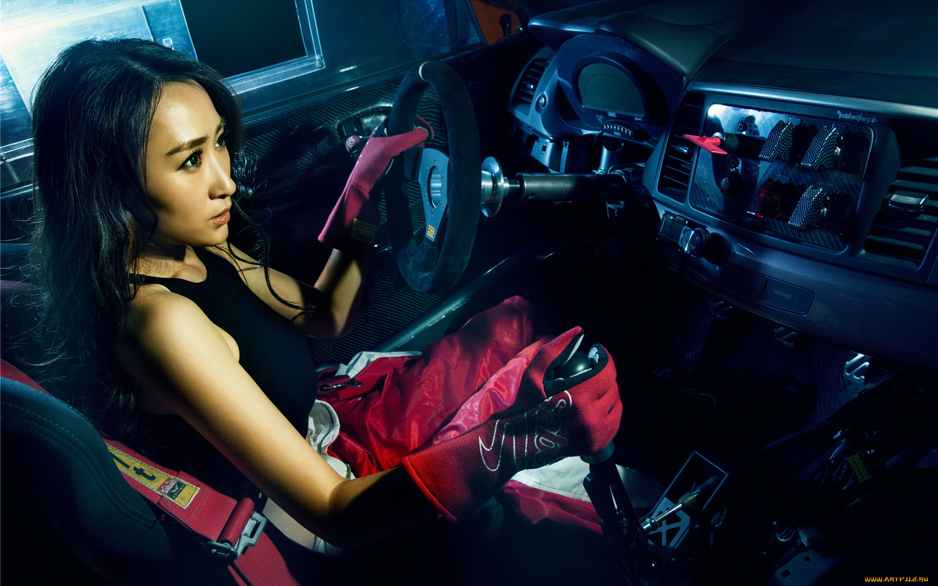 автомобили, авто, с, девушками, девушка, азиатка, автомобиль