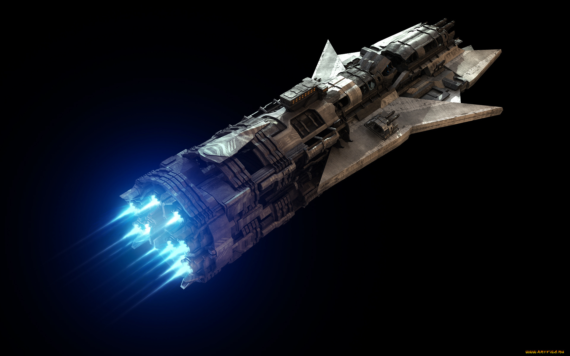 космос, арт, космический, корабль