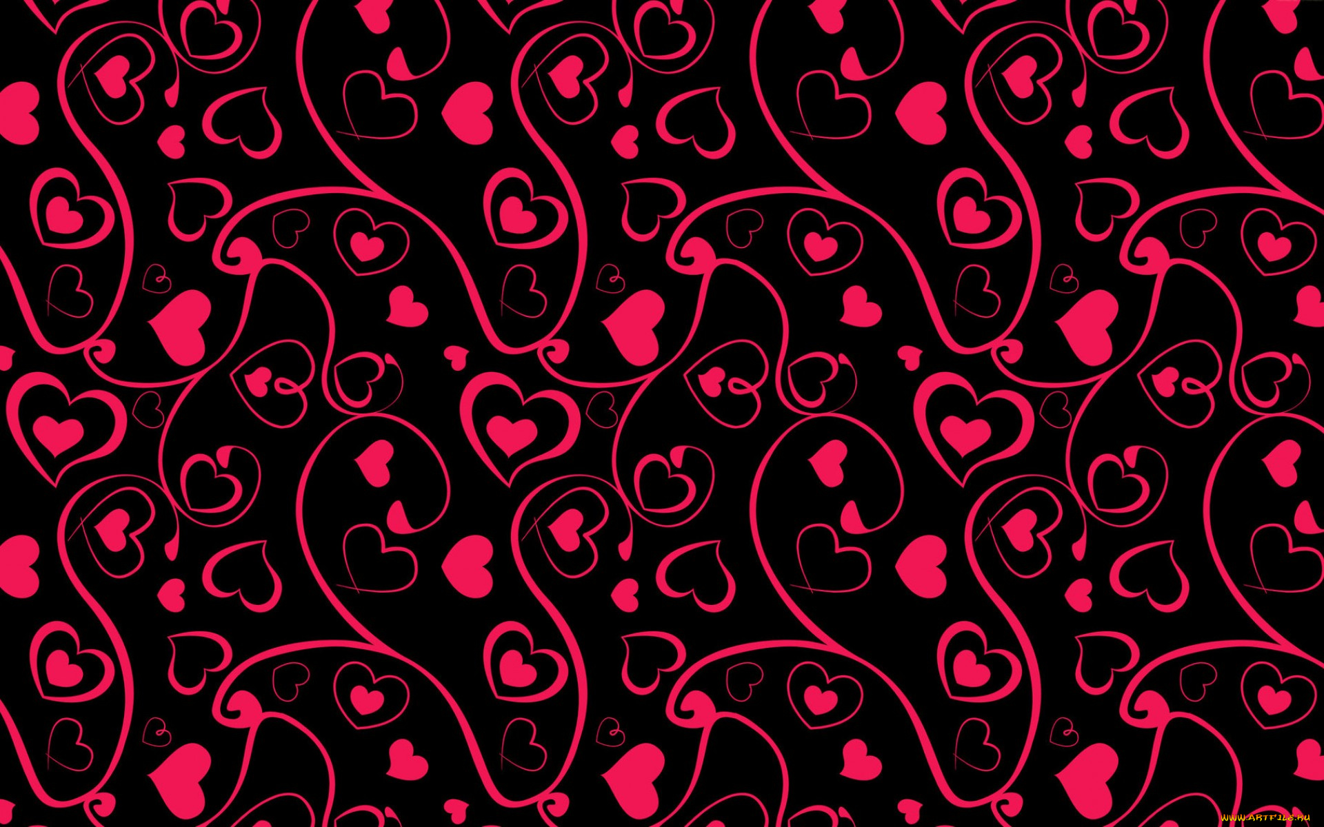 векторная, графика, сердечки