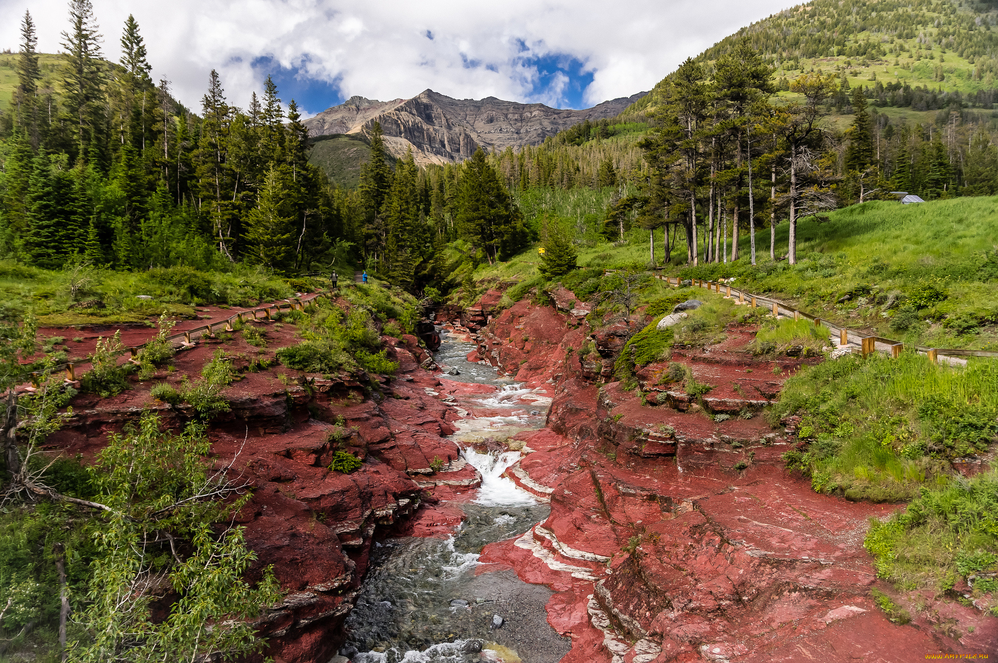 природа, реки, озера, ущелье, река, лес, горы