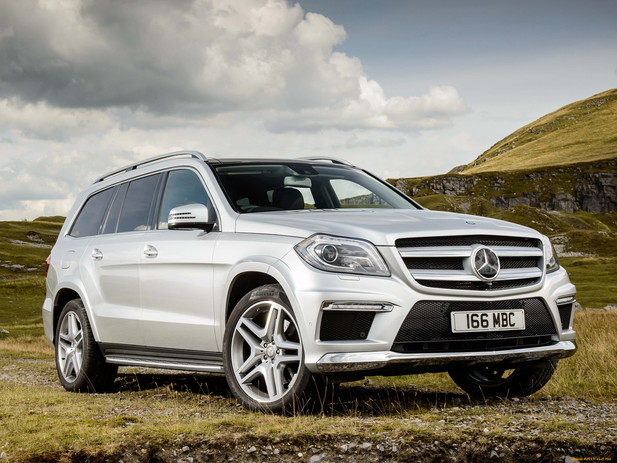 автомобили, mercedes-benz, 350, gl, package, uk-spec, sports, amg, bluetec, 2013г, светлый, x166