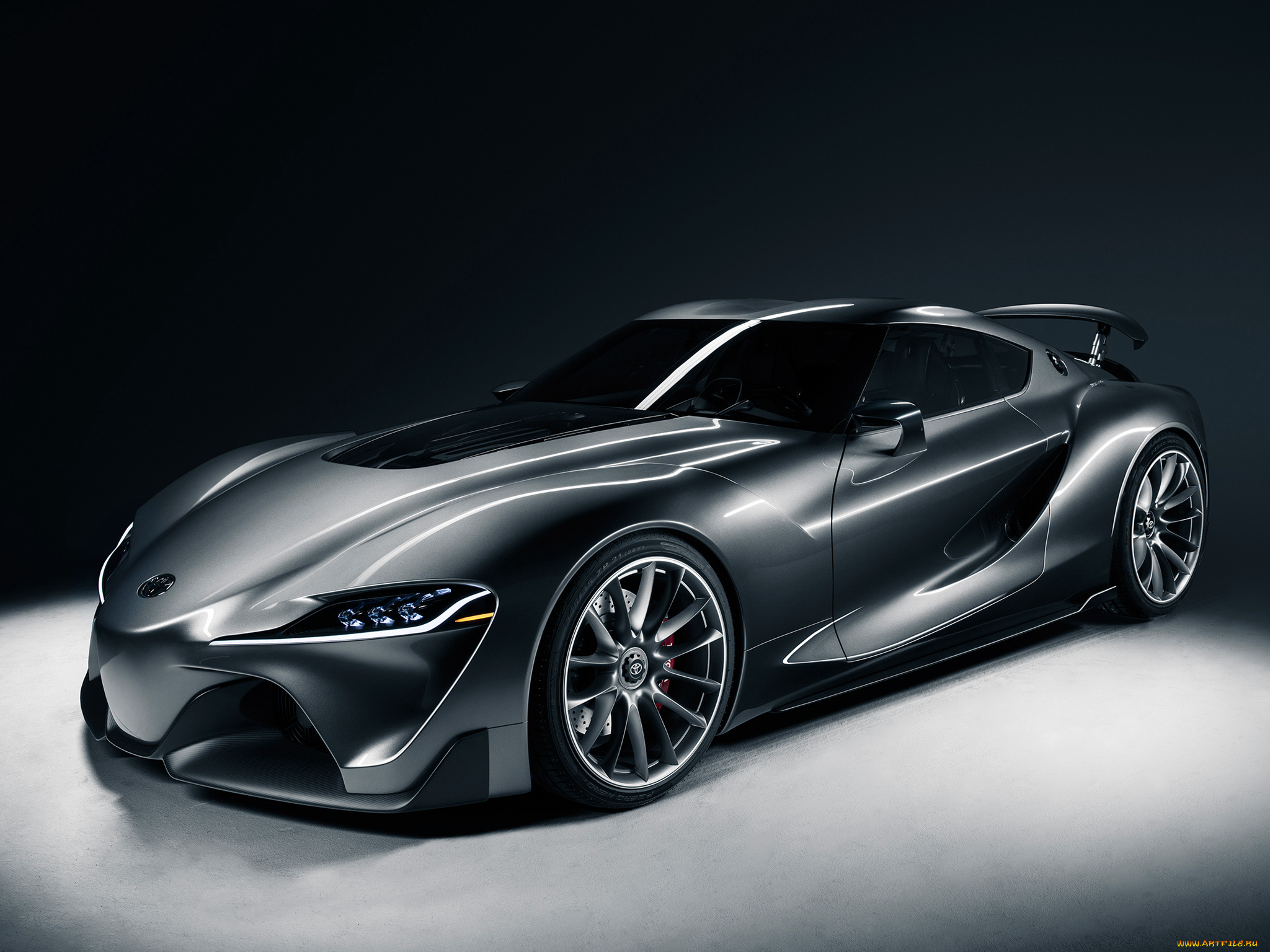 автомобили, toyota, 2014г, ft-1, graphite, concept, темный
