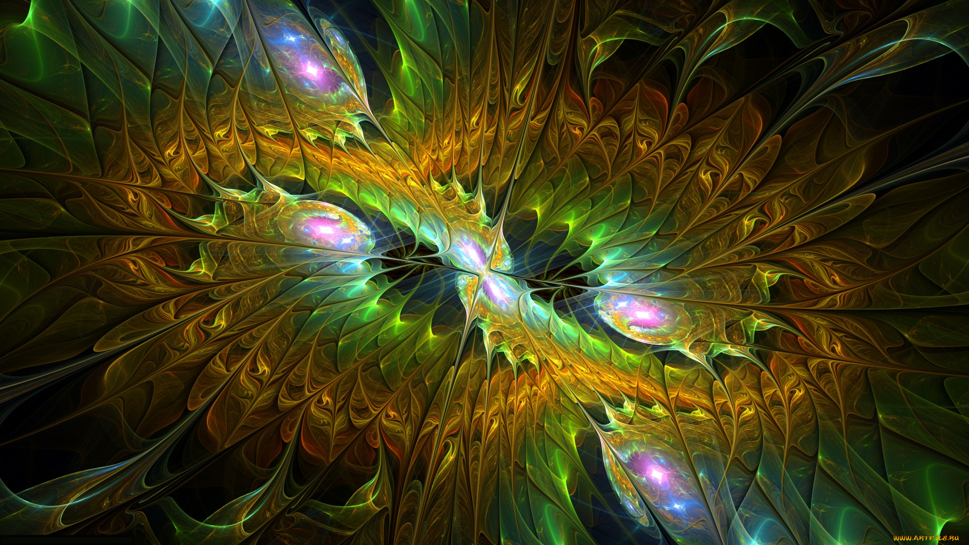 3д, графика, фракталы, , fractal, цвета, фон, узор