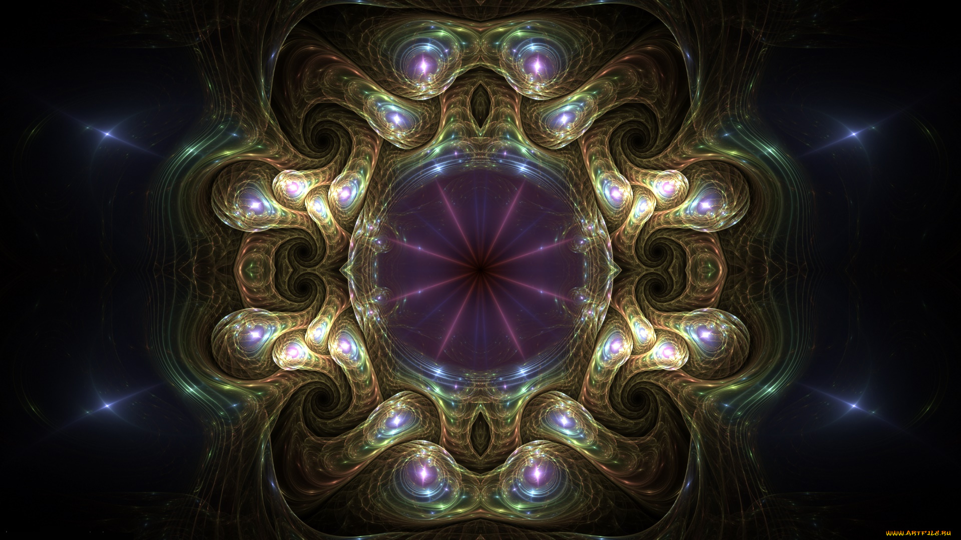 3д, графика, фракталы, , fractal, узор, фон, цвета