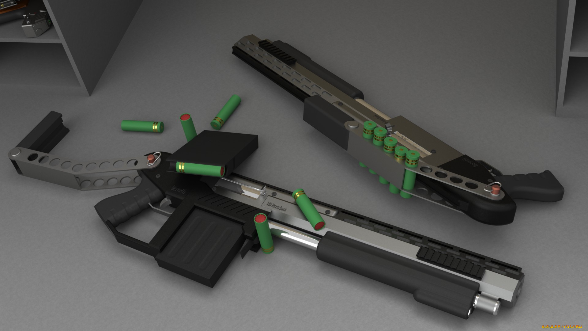 оружие, 3d, пистолеты