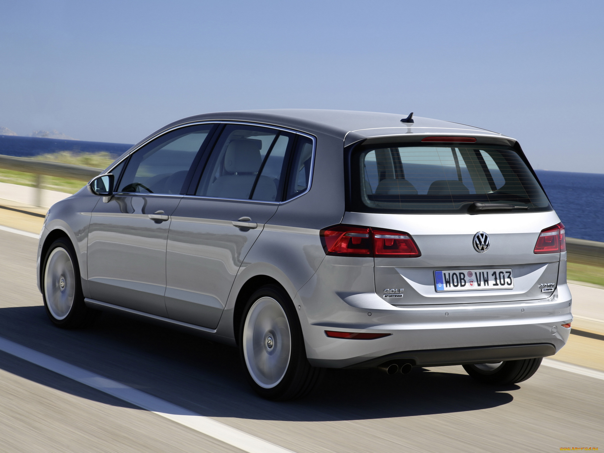 автомобили, volkswagen, серый, 2014, tdi, sportsvan, golf