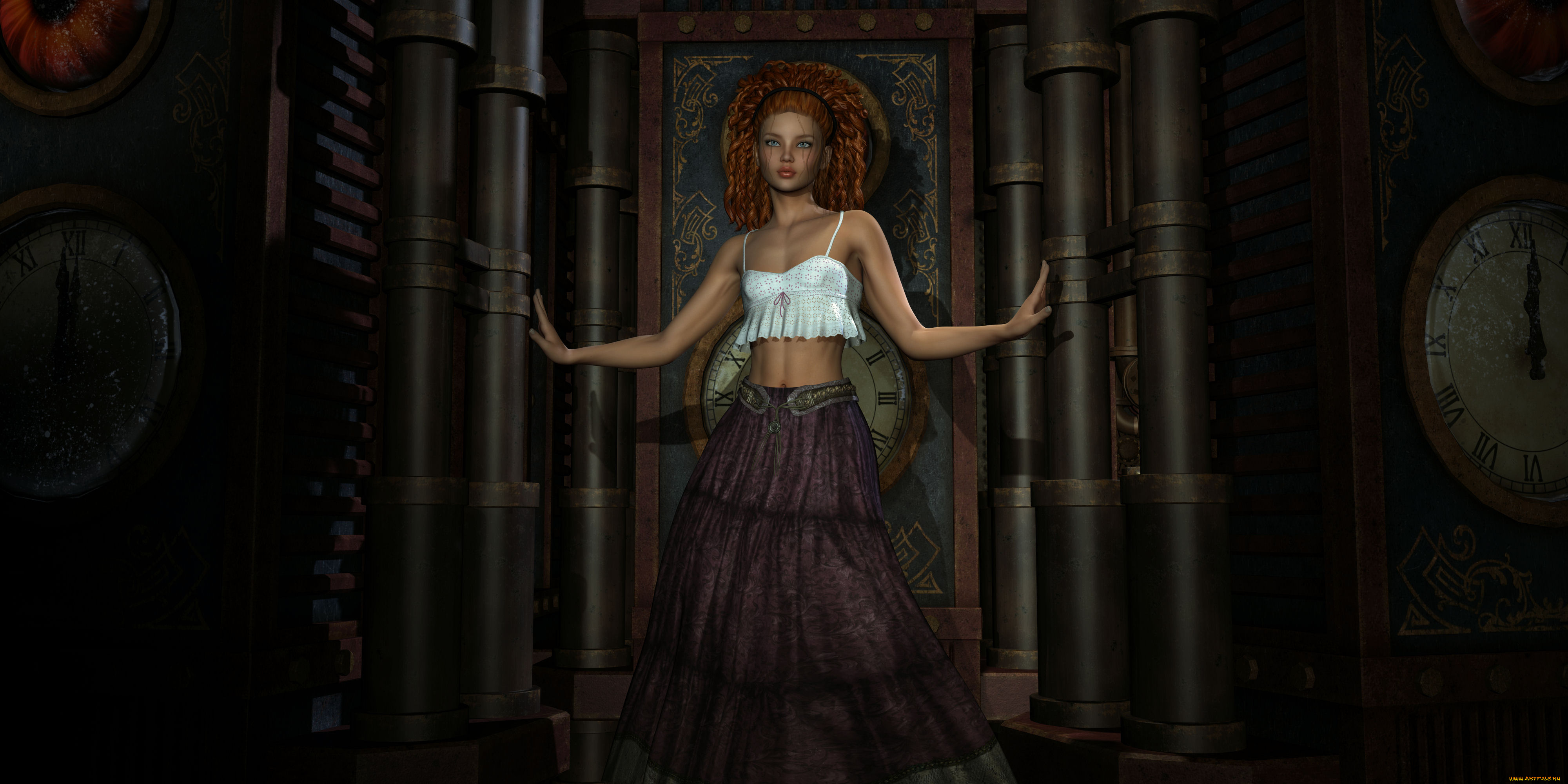 3д, графика, люди, , people, взгляд, фон, девушка