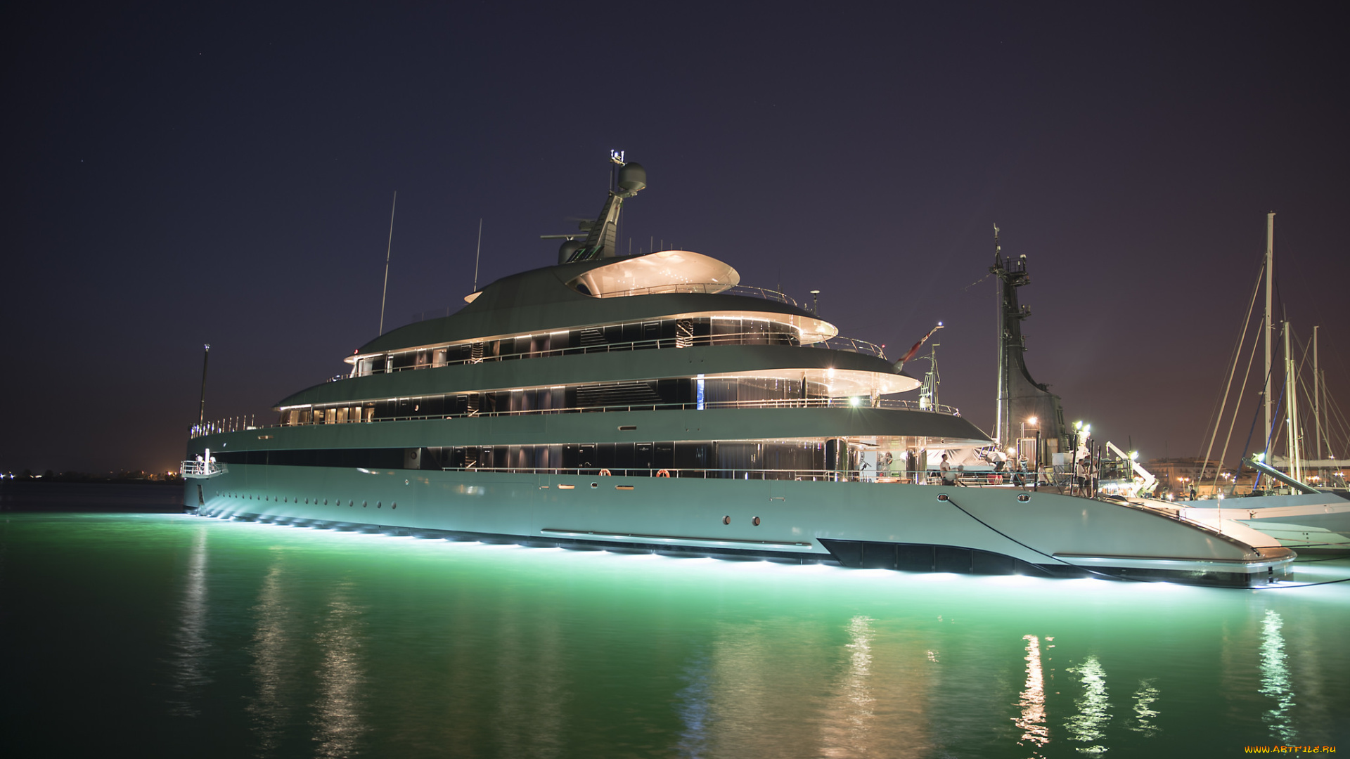 savannah, корабли, Яхты, ночь, свет