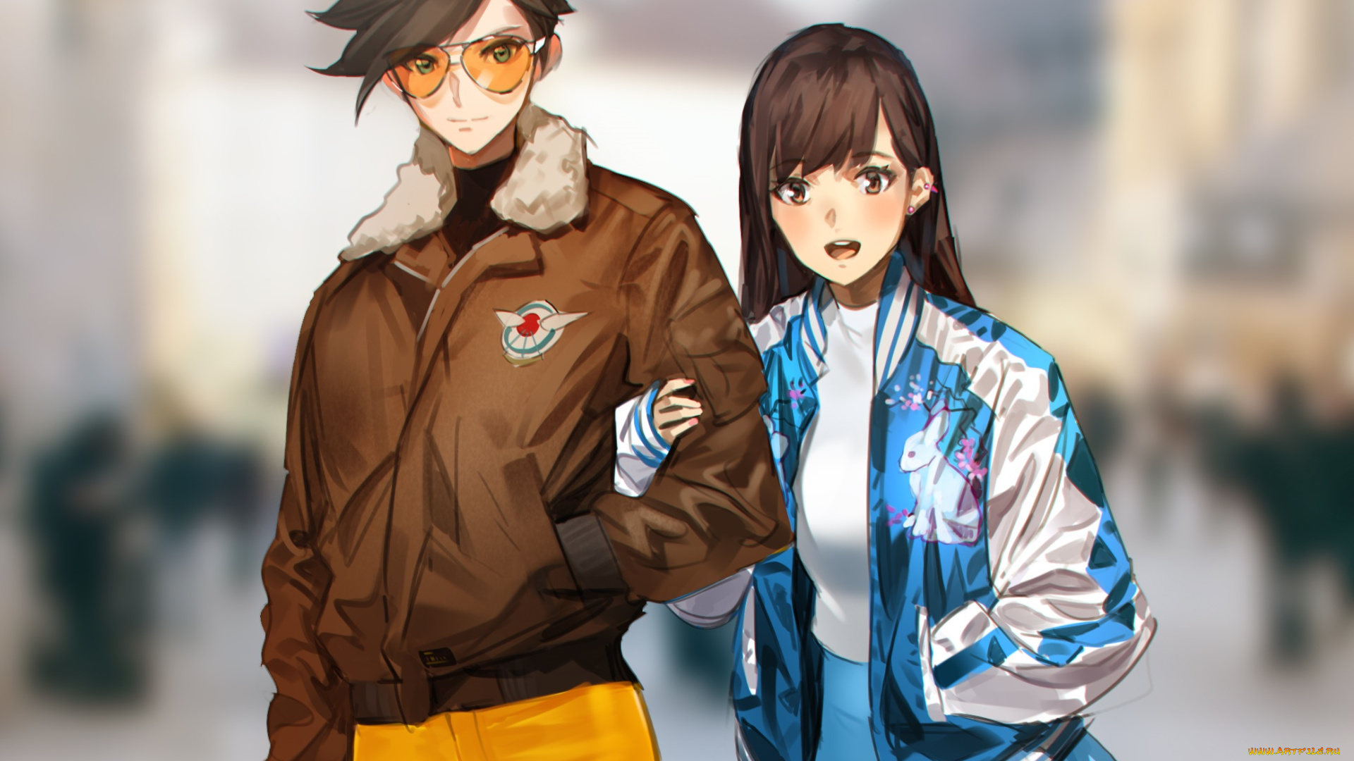 видео, игры, overwatch, двое