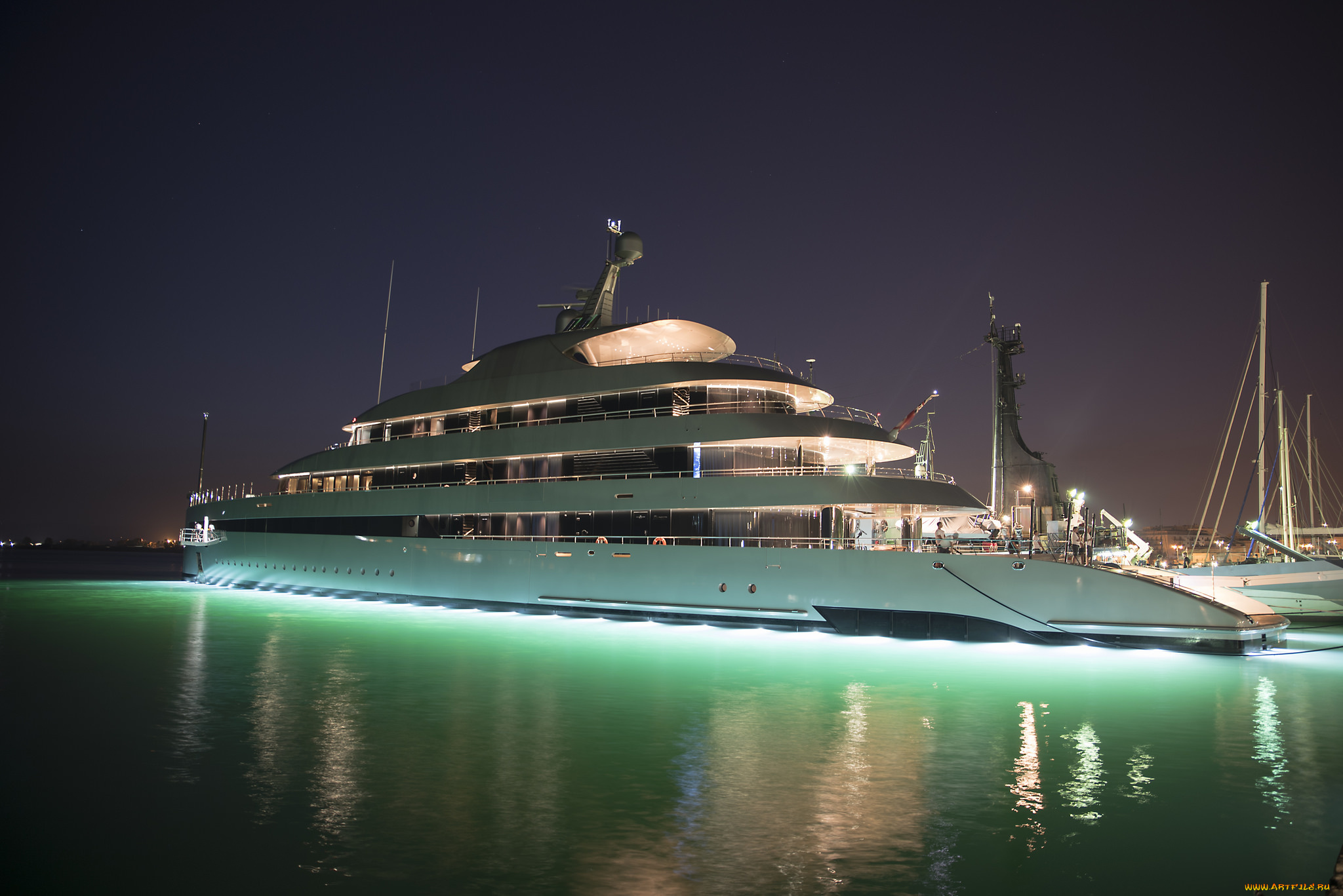 savannah, корабли, Яхты, ночь, свет