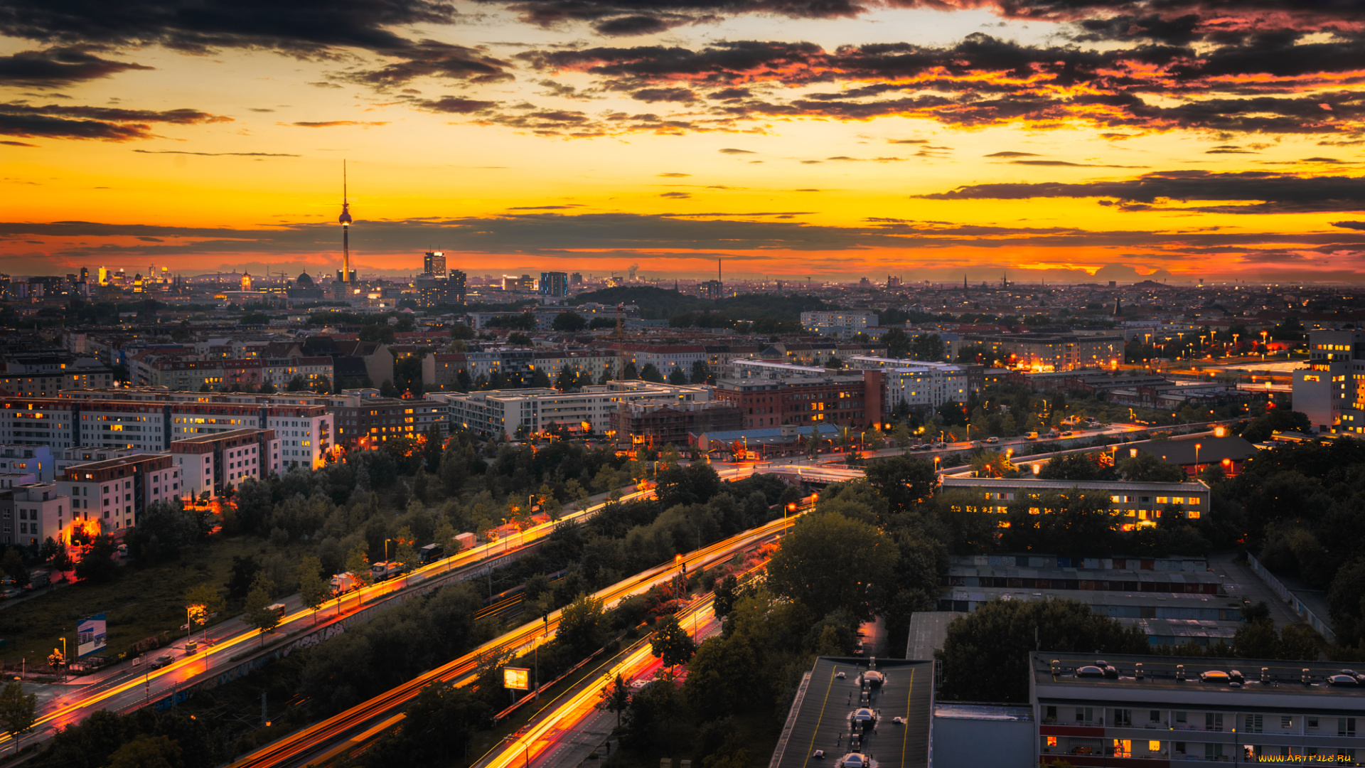 berlin, города, берлин, , германия, панорама