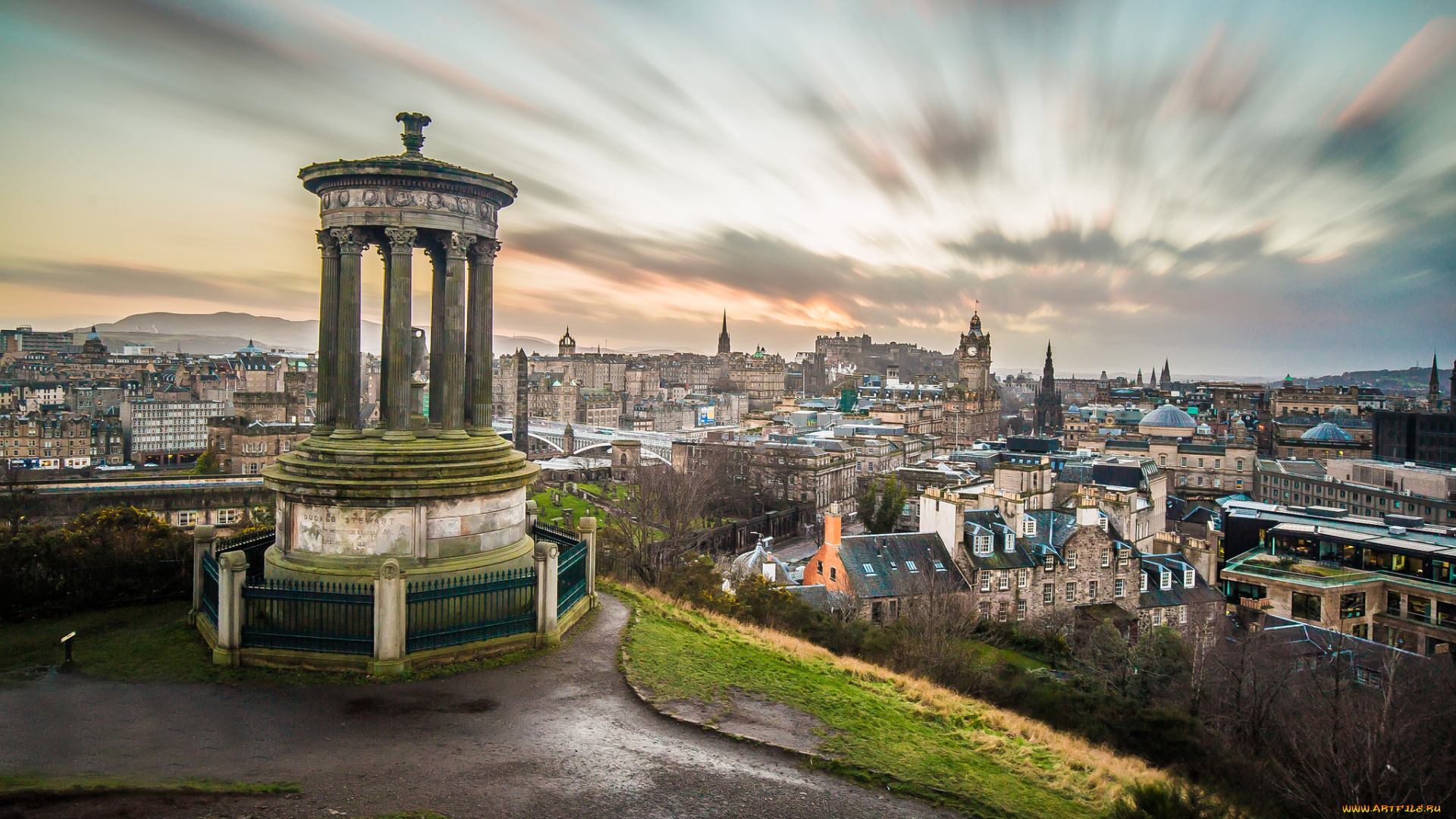 edinburgh, , scotland, города, эдинбург, , шотландия, панорама