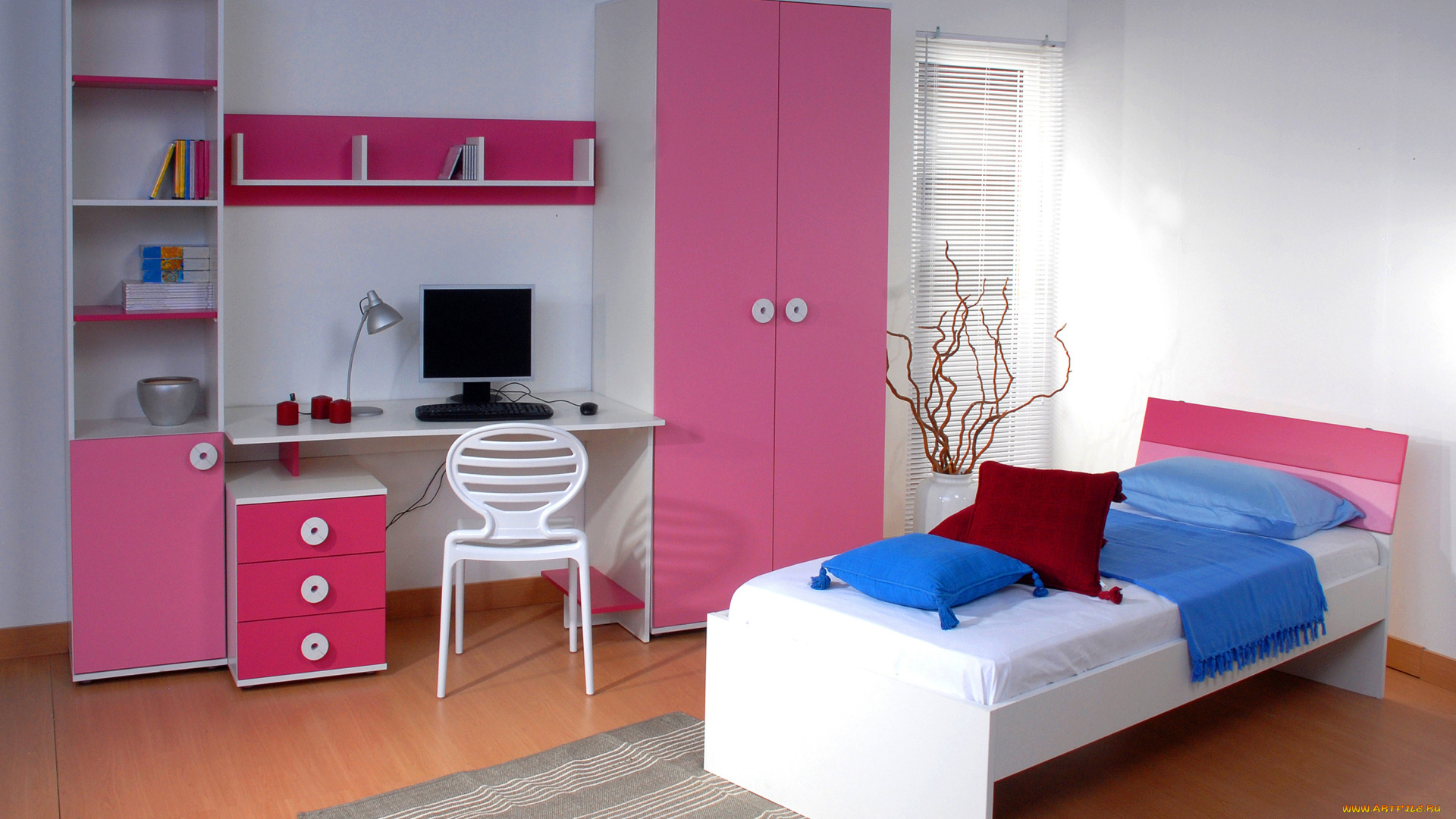 интерьер, спальня, детская, спальная