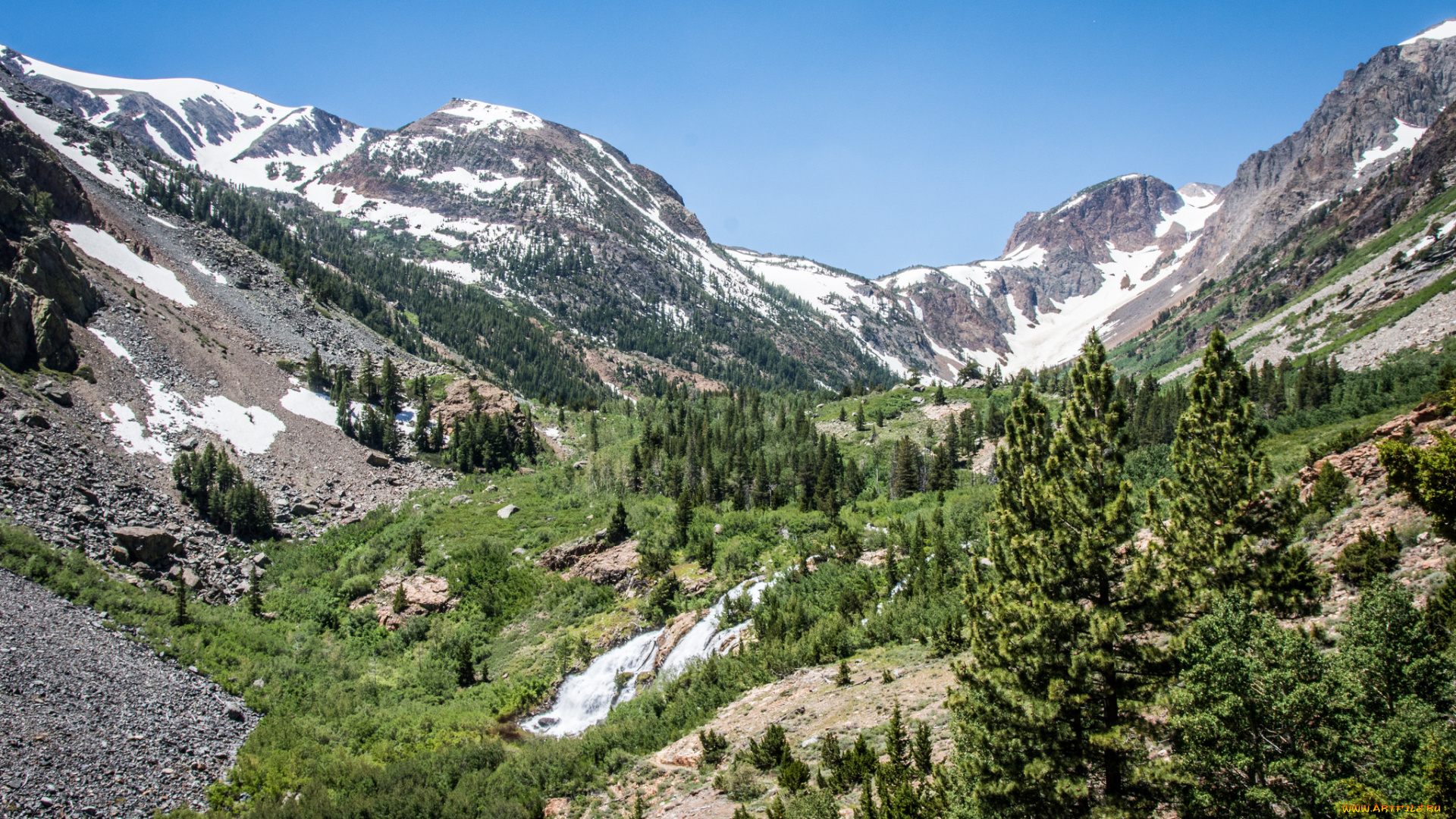 природа, горы, простор