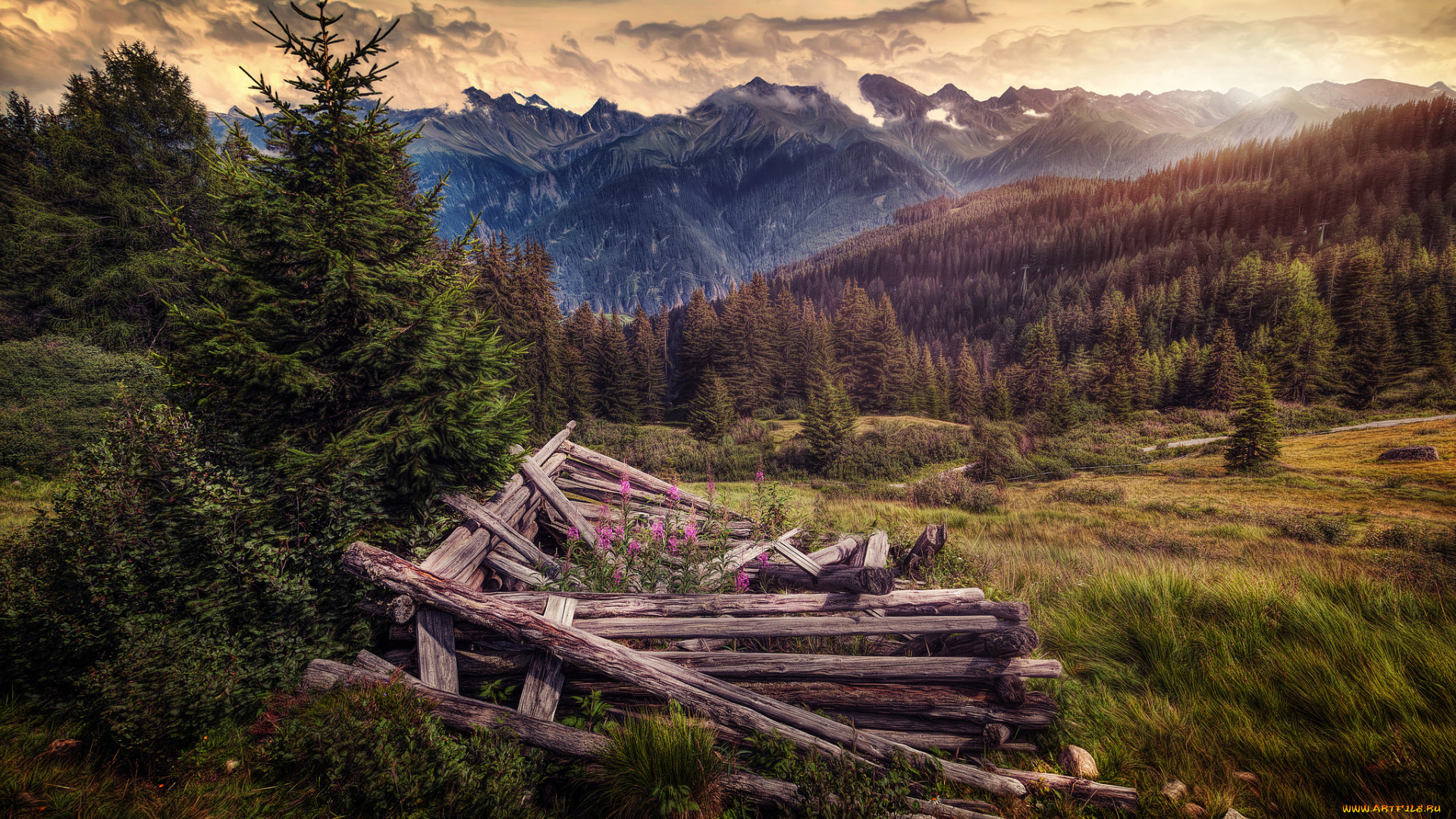 природа, горы, простор