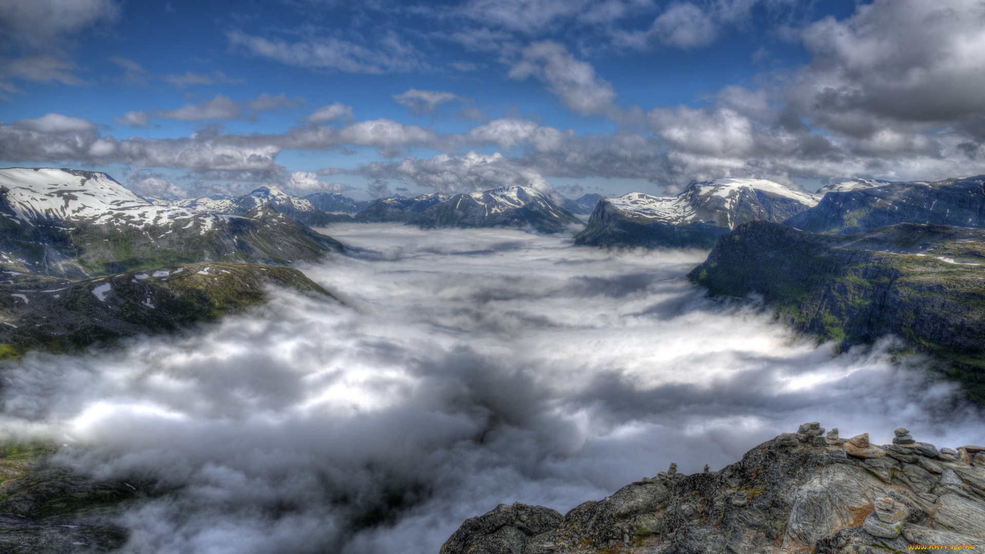 природа, горы, простор