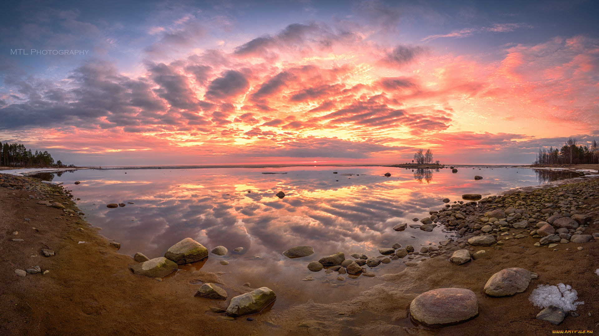 природа, восходы, закаты, озеро, закат