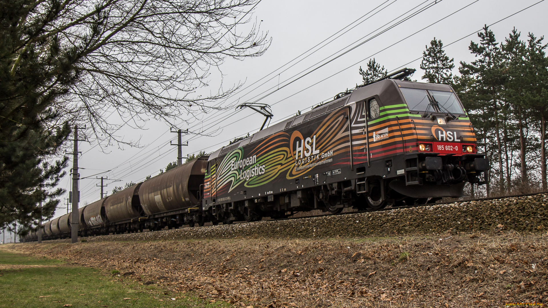 техника, электровозы, локомотив, состав