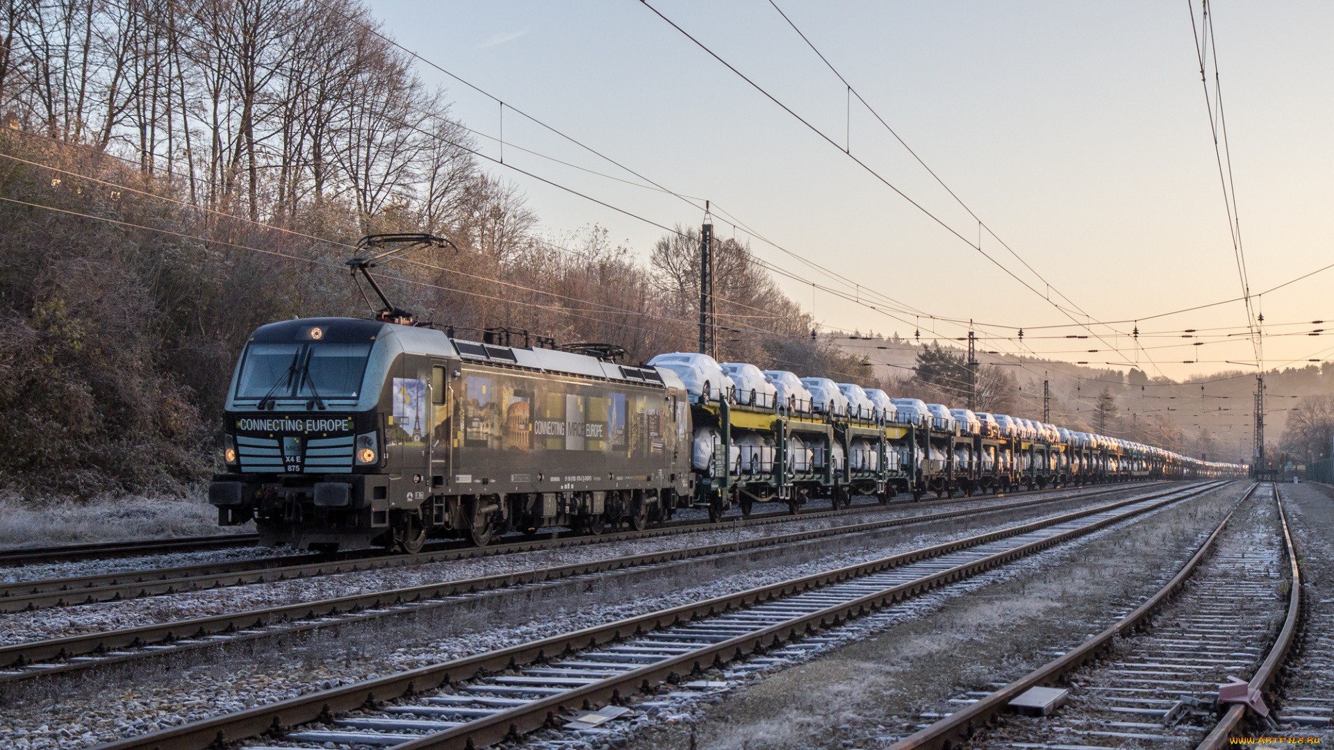 техника, электровозы, локомотив, состав