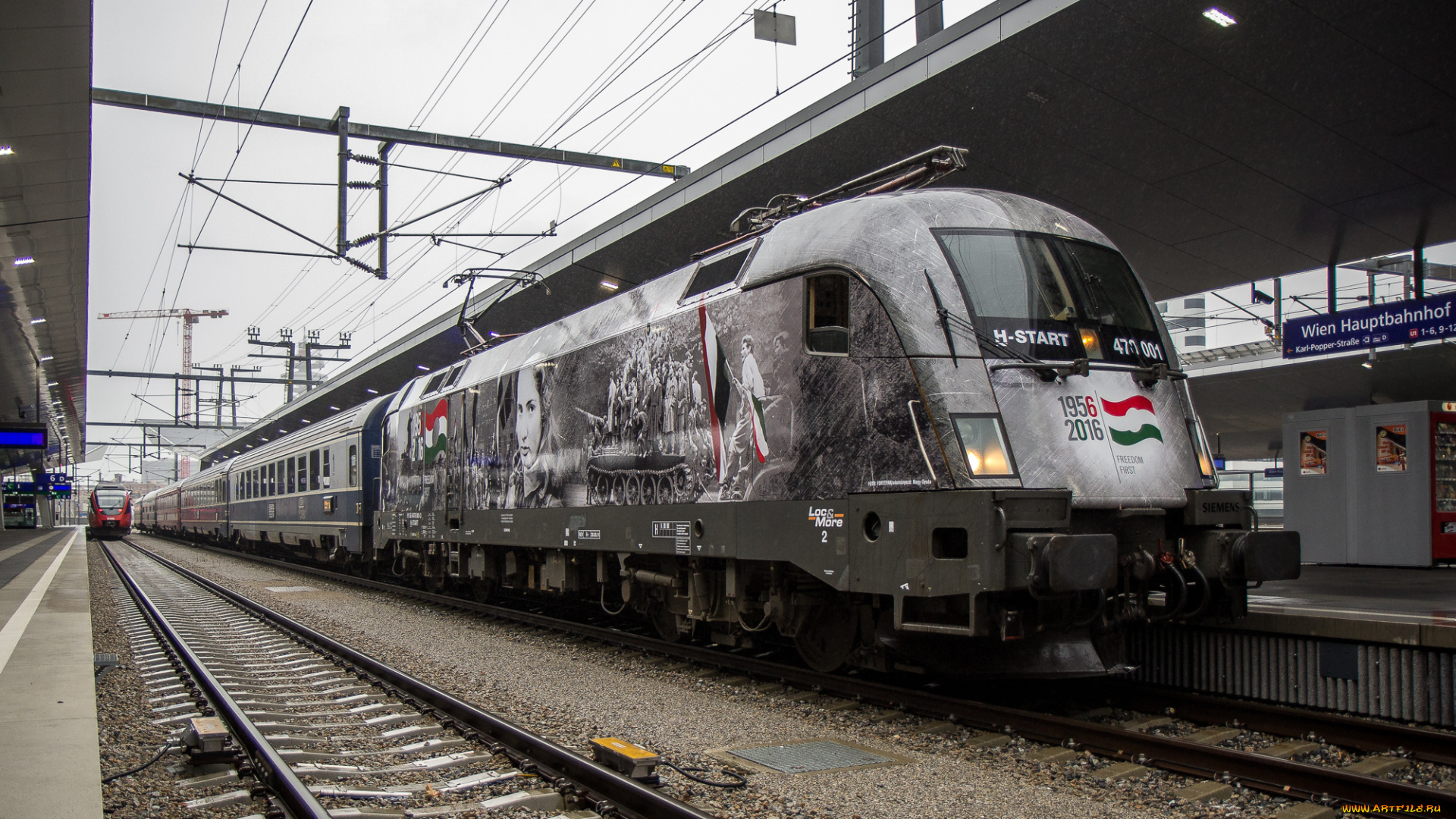 техника, электровозы, локомотив, состав