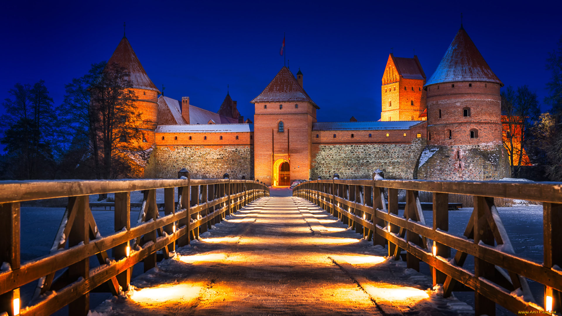 trakai, castle, города, -, дворцы, , замки, , крепости, панорама