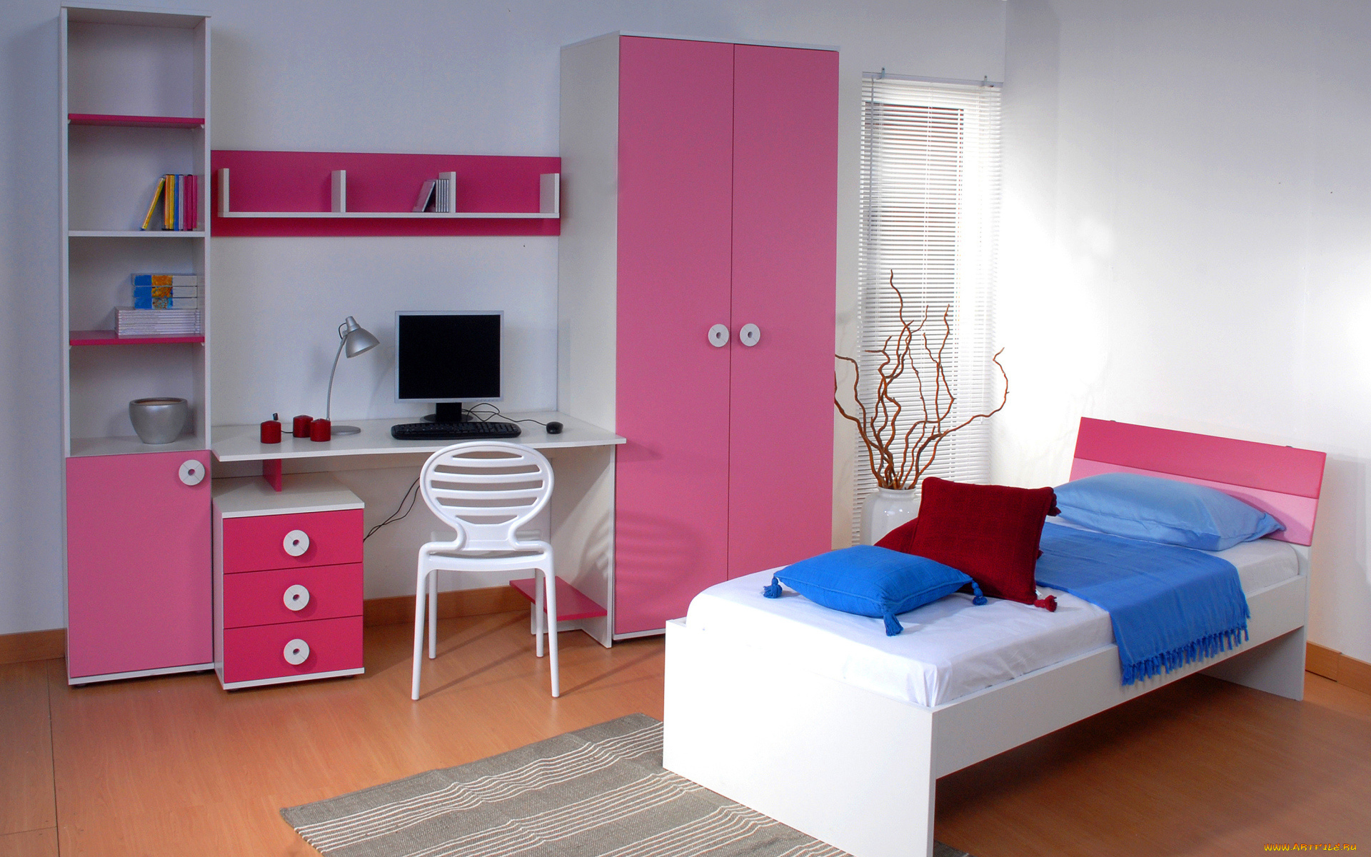 интерьер, спальня, детская, спальная