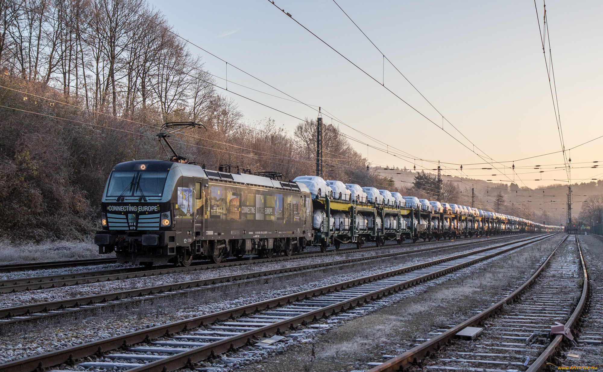 техника, электровозы, локомотив, состав