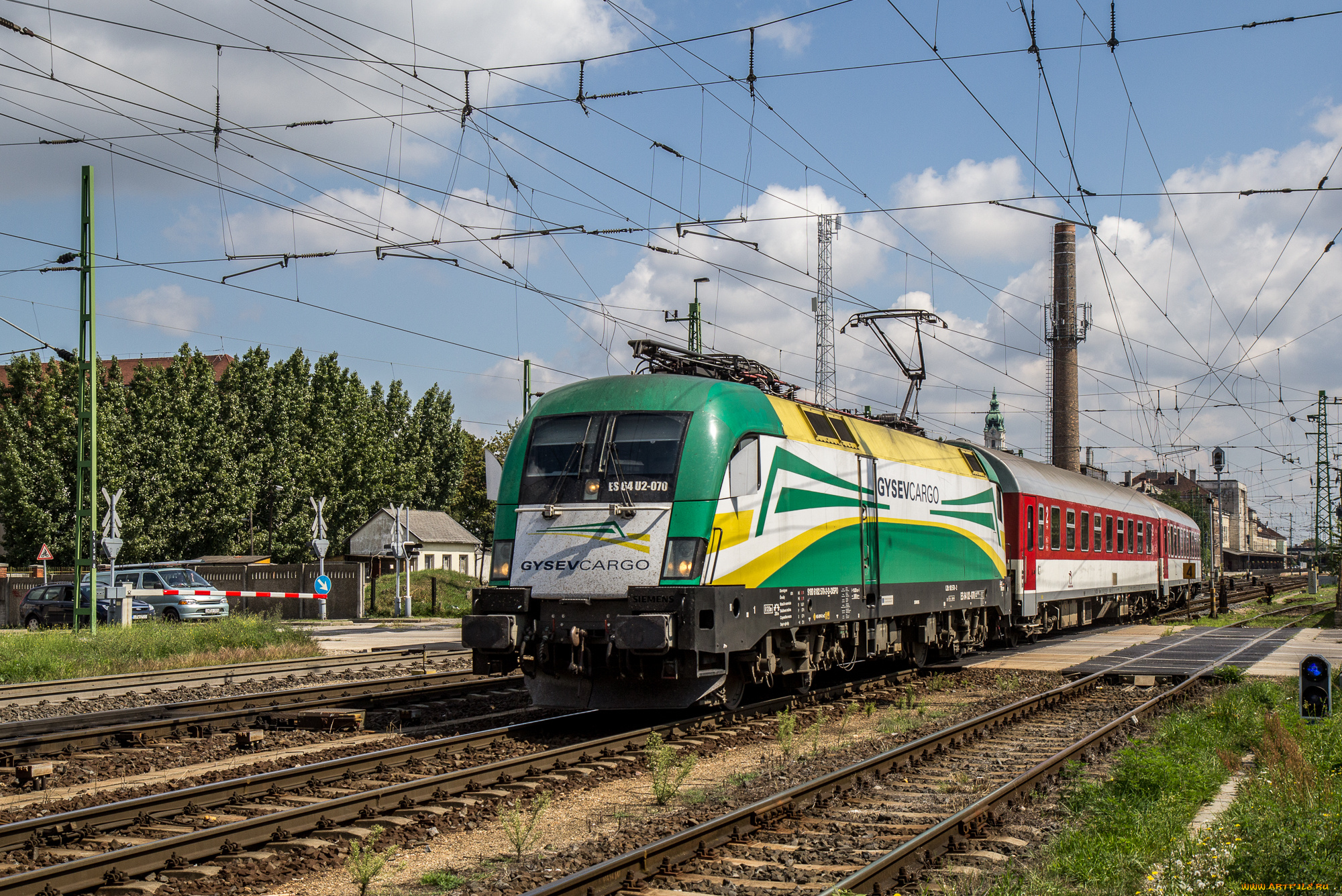 техника, электровозы, локомотив, состав