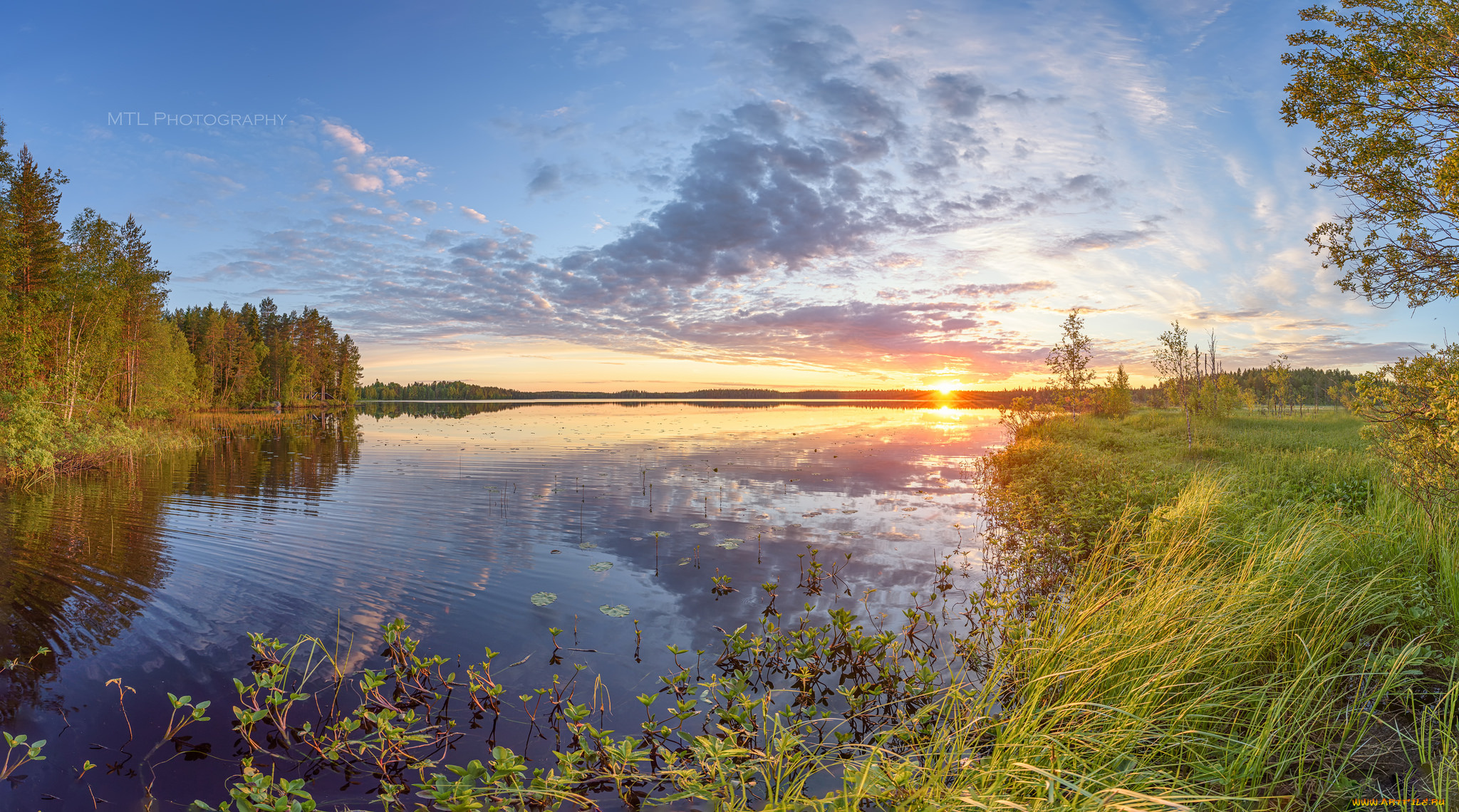 природа, восходы, закаты, озеро, закат