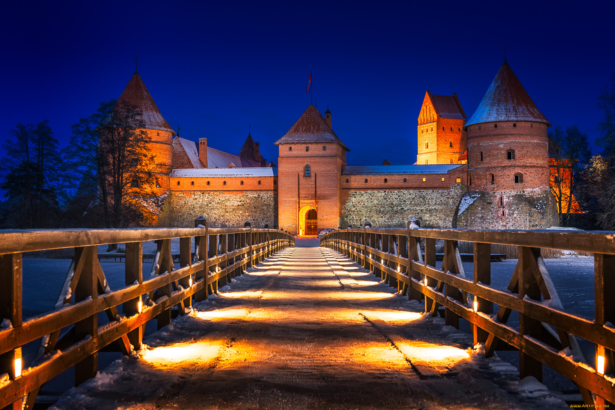 trakai, castle, города, -, дворцы, , замки, , крепости, панорама