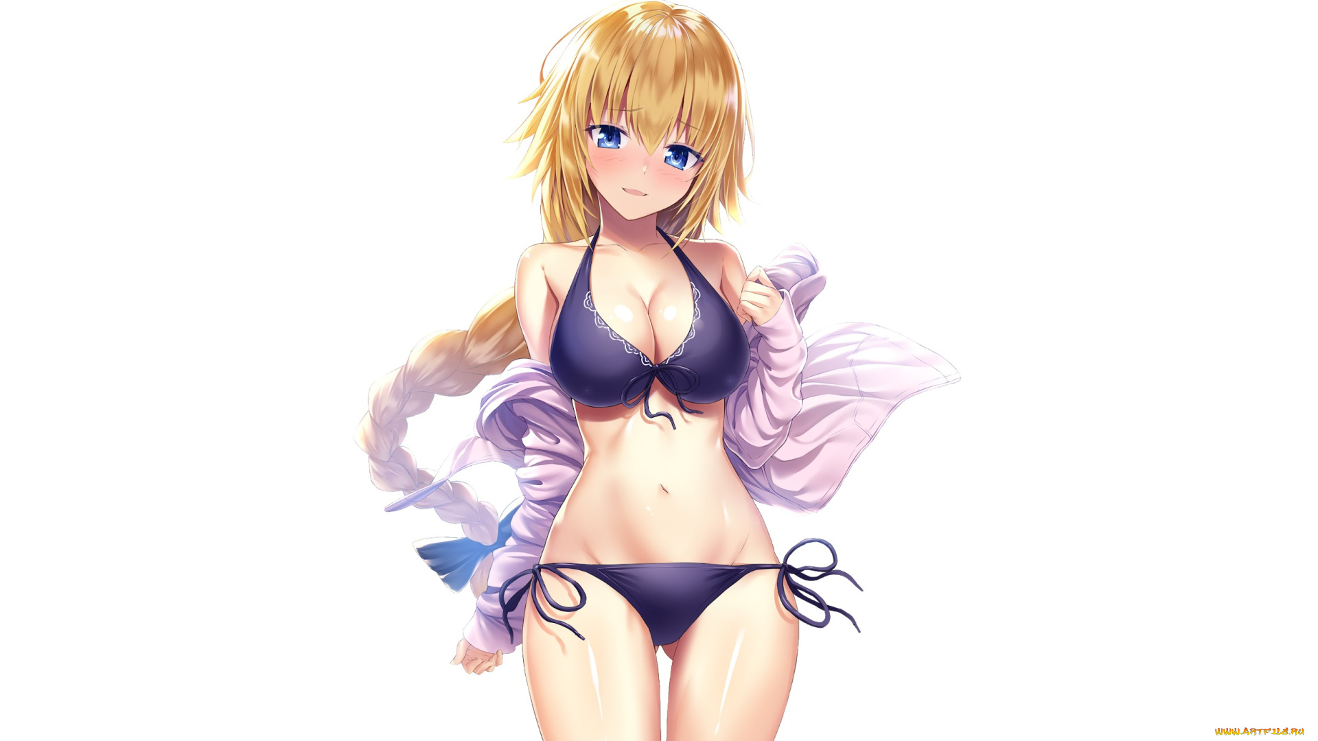 аниме, fate, stay, night, девушка, фон, взгляд