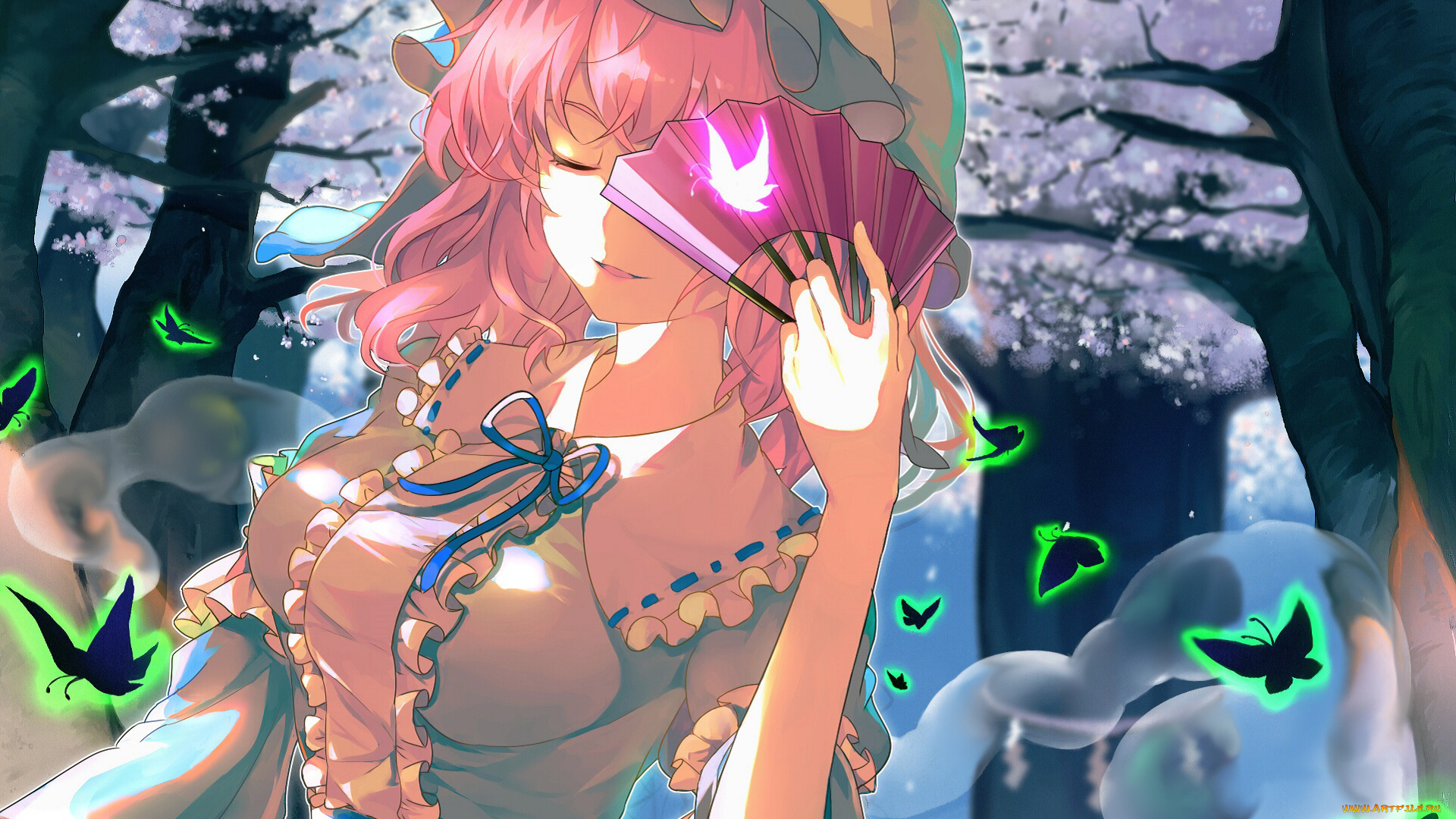 аниме, touhou, девушка