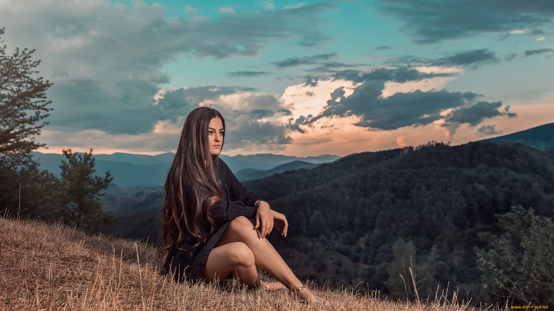 девушка, девушки, -unsort, , брюнетки, темноволосые, модель