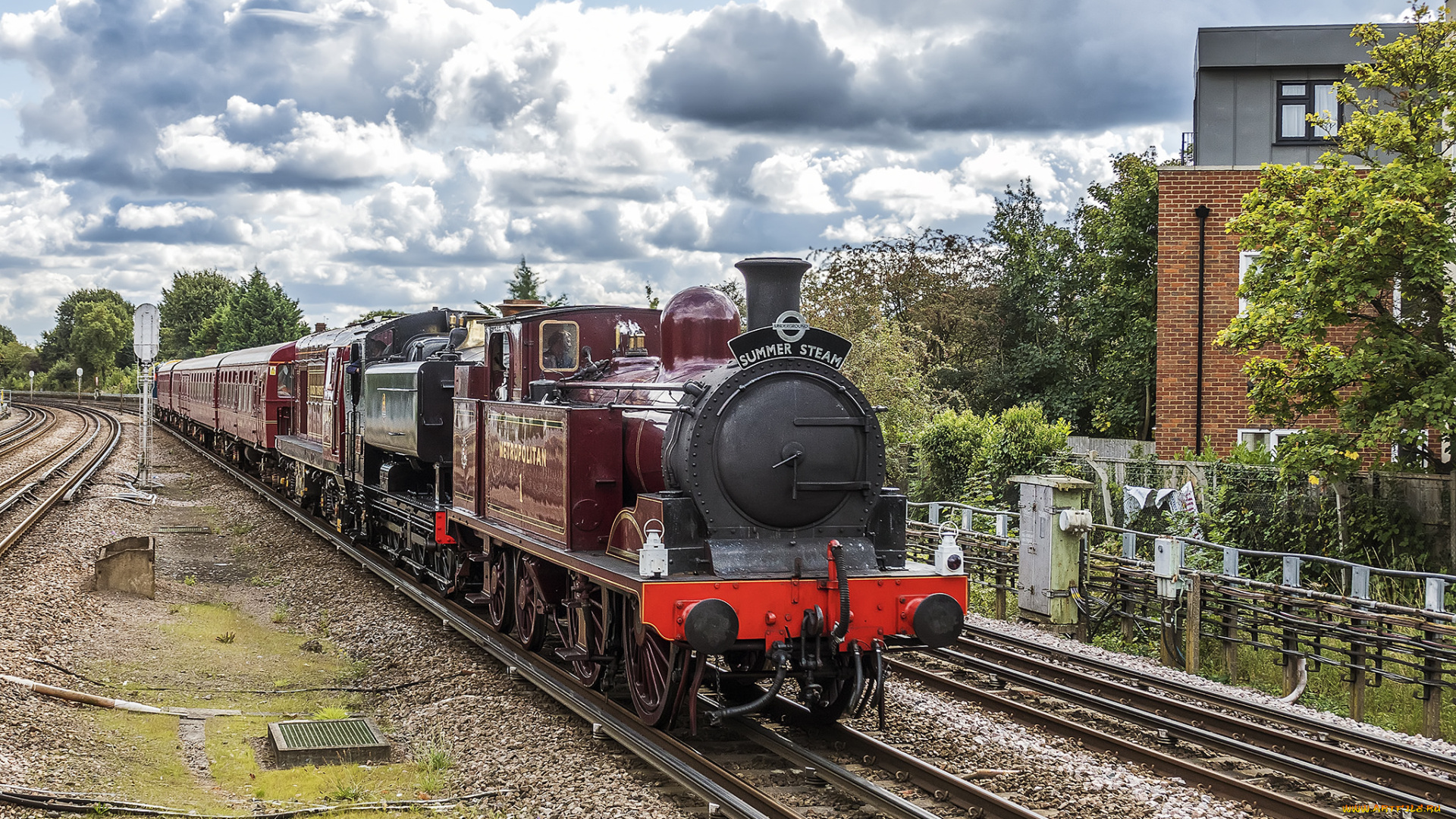 техника, паровозы, состав, локомотив