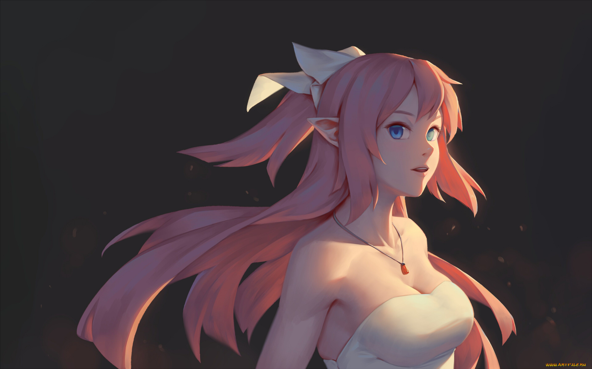 аниме, животные, , существа, девушка