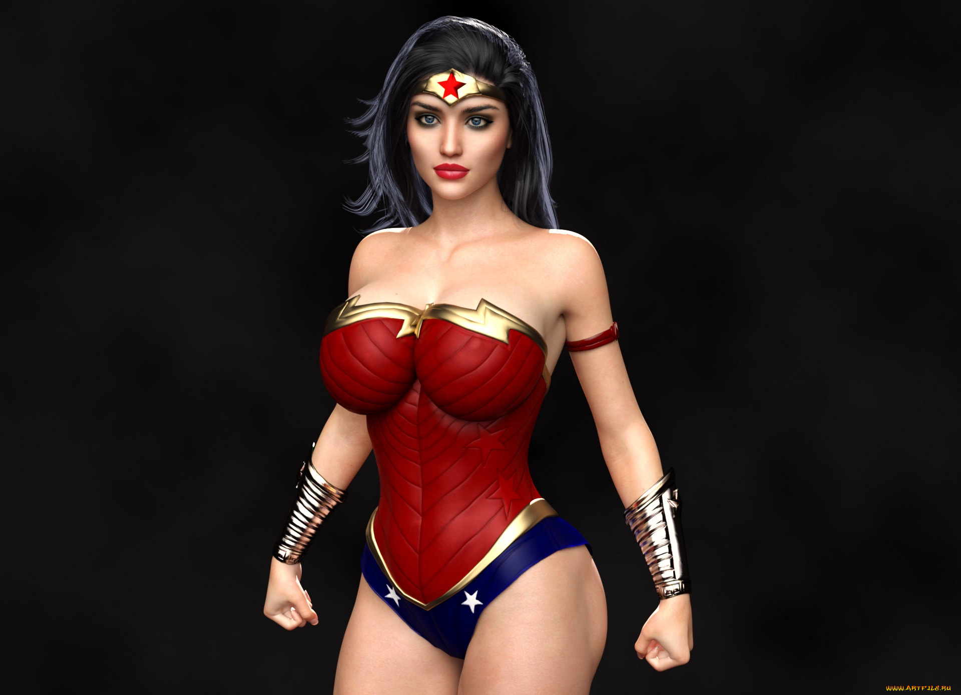 3д, графика, фантазия, , fantasy, фон, взгляд, девушка