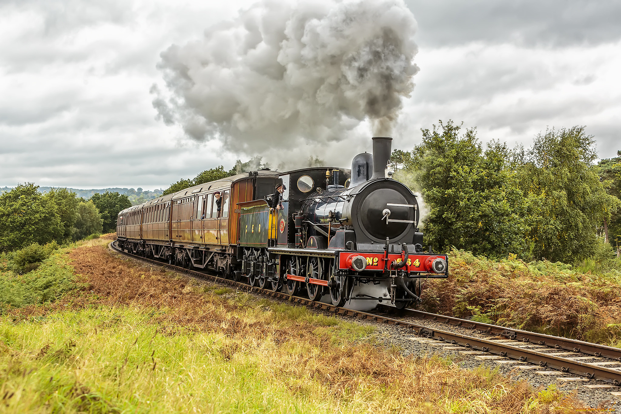 техника, паровозы, состав, локомотив