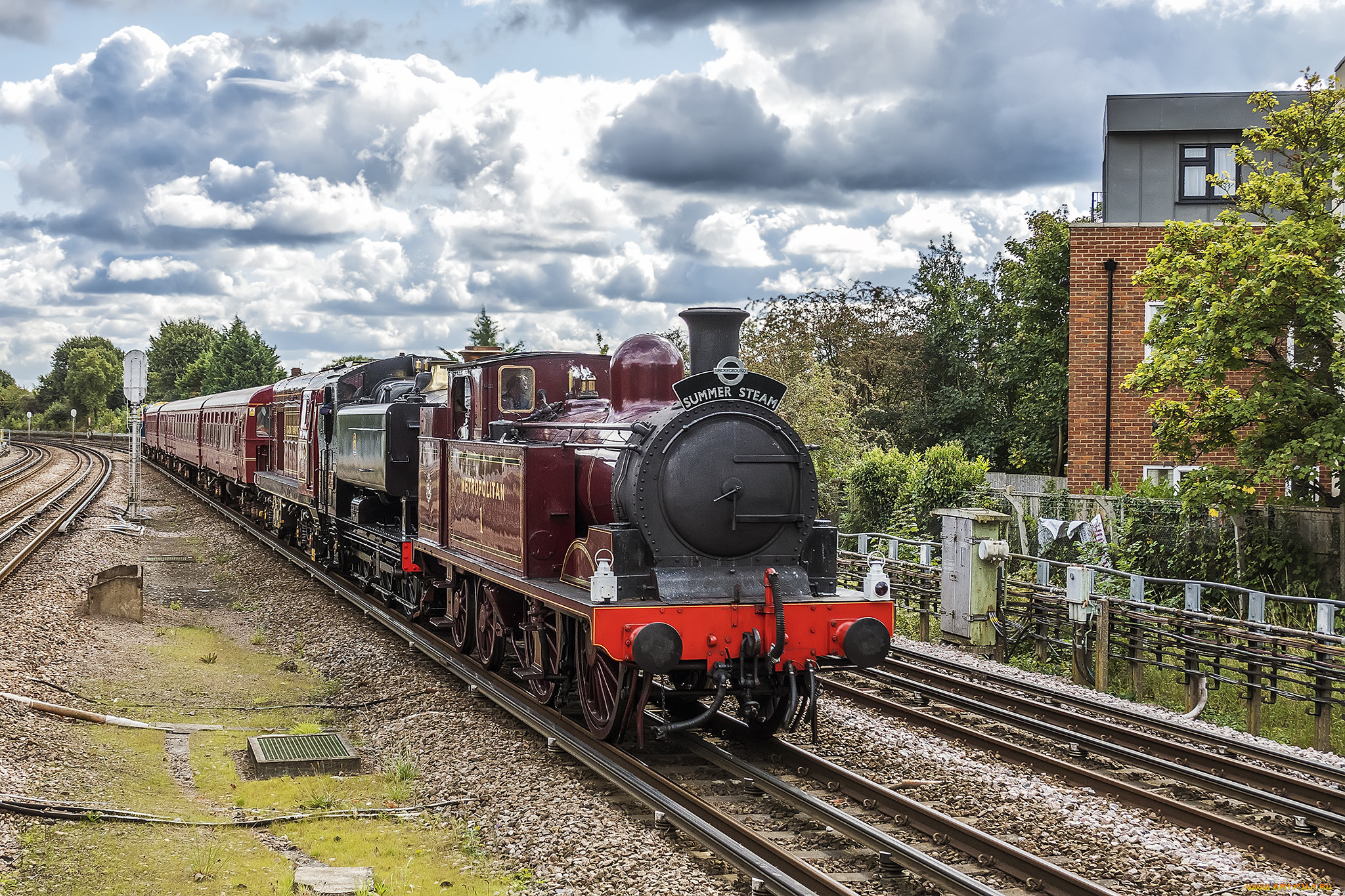 техника, паровозы, состав, локомотив