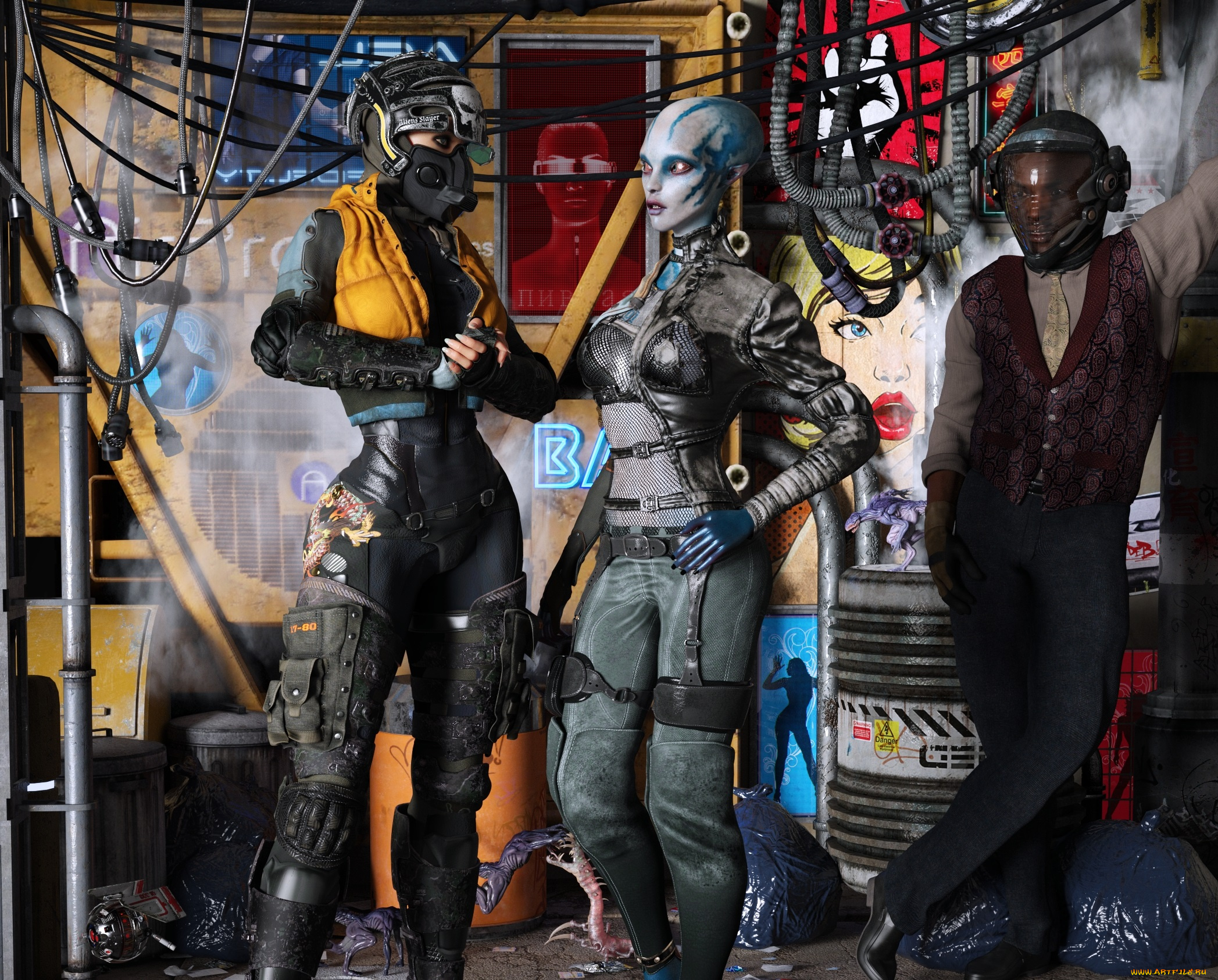 3д, графика, фантазия, , fantasy, фон, взгляд, существо