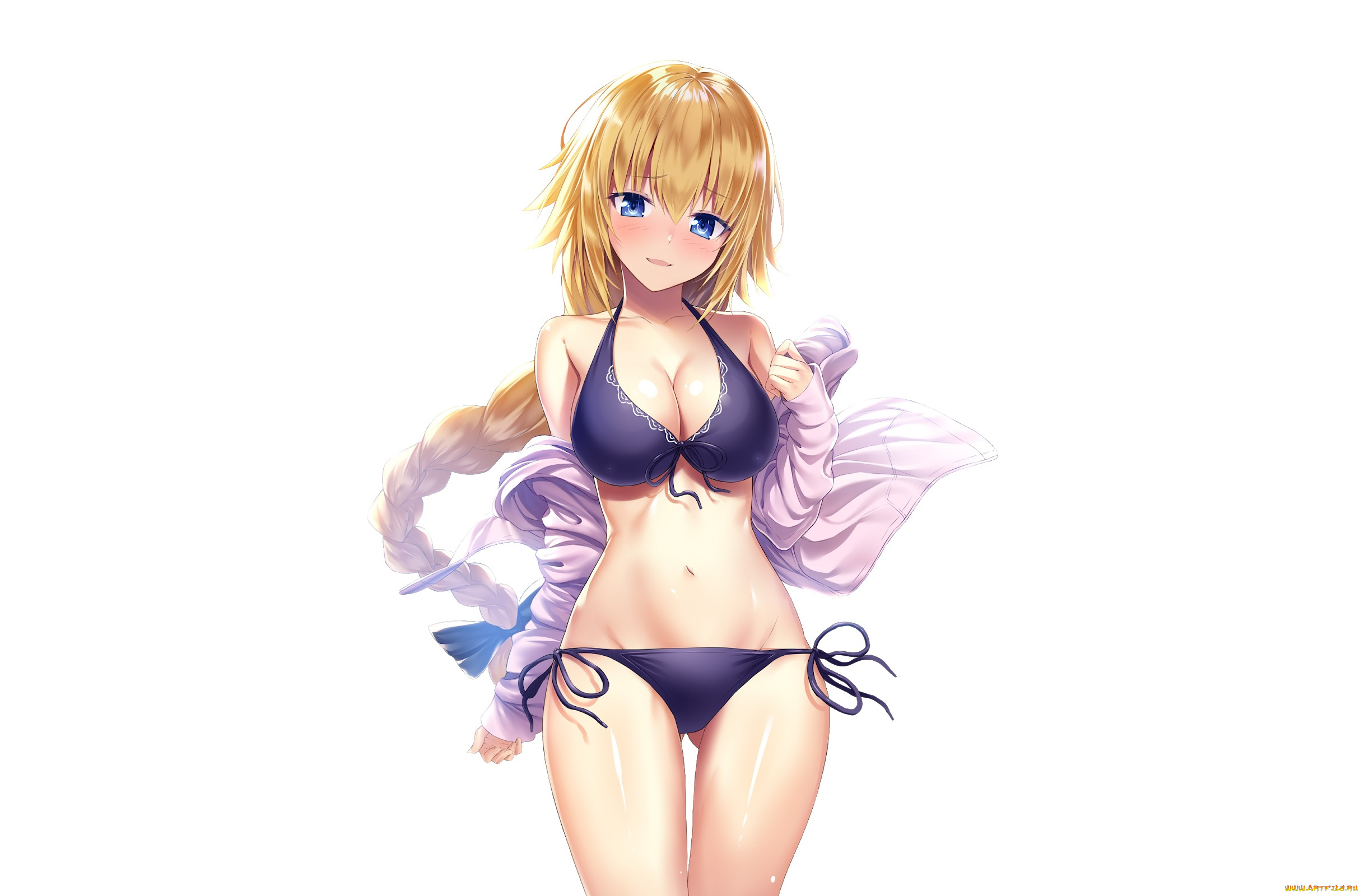 аниме, fate, stay, night, девушка, фон, взгляд