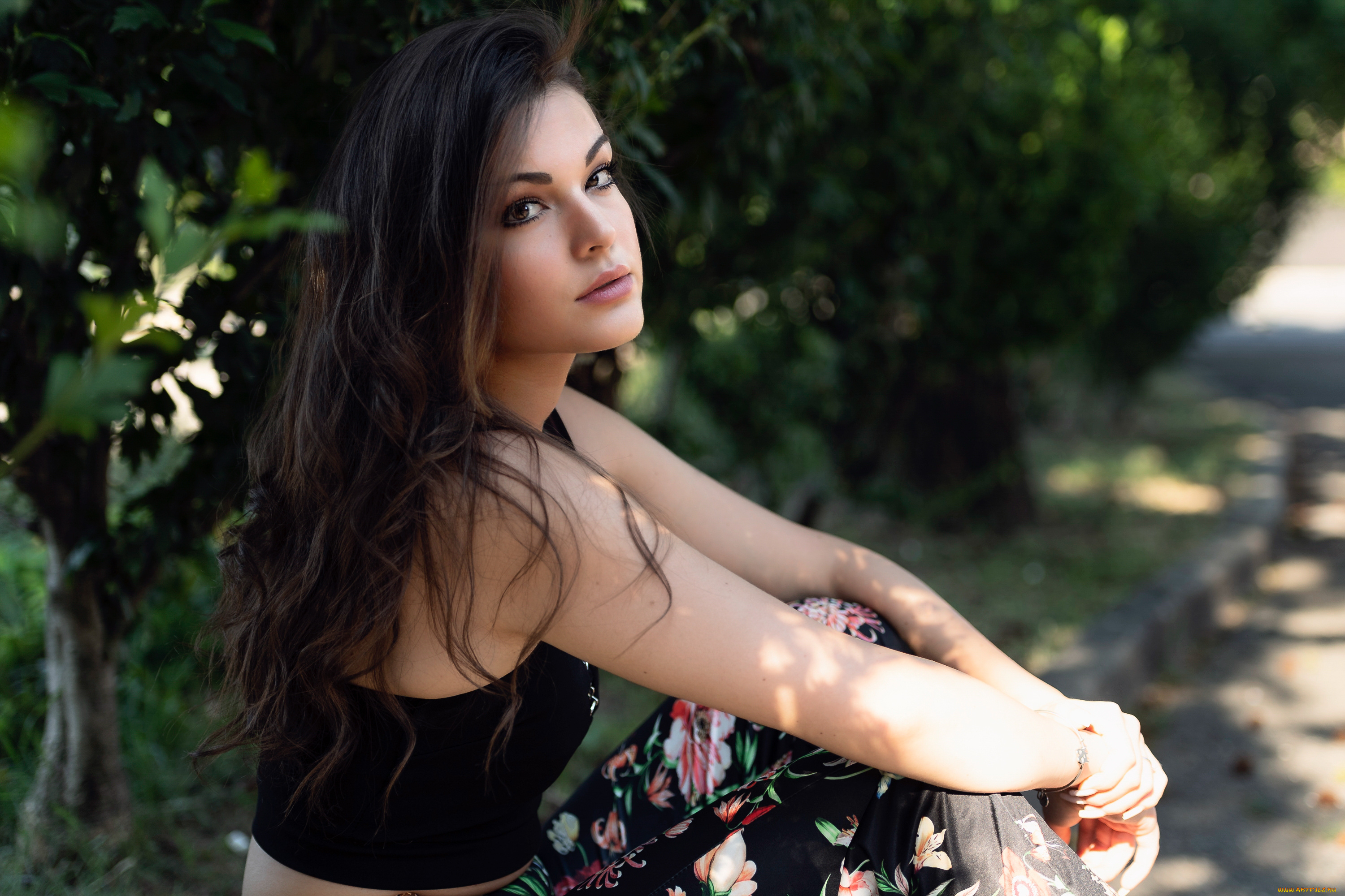 девушка, девушки, -unsort, , брюнетки, темноволосые, модель