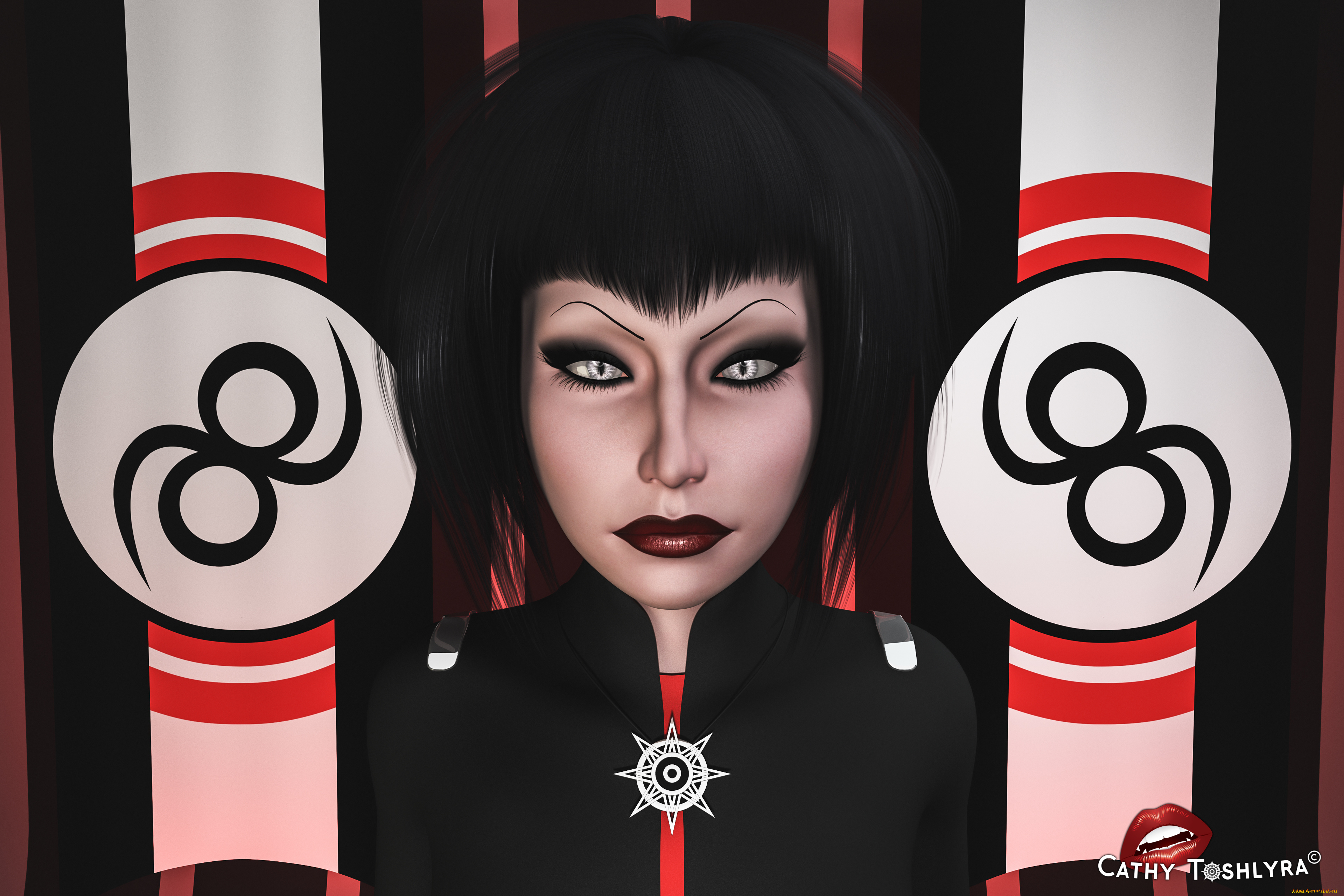 3д, графика, портрет, , portraits, девушка, фон, взгляд