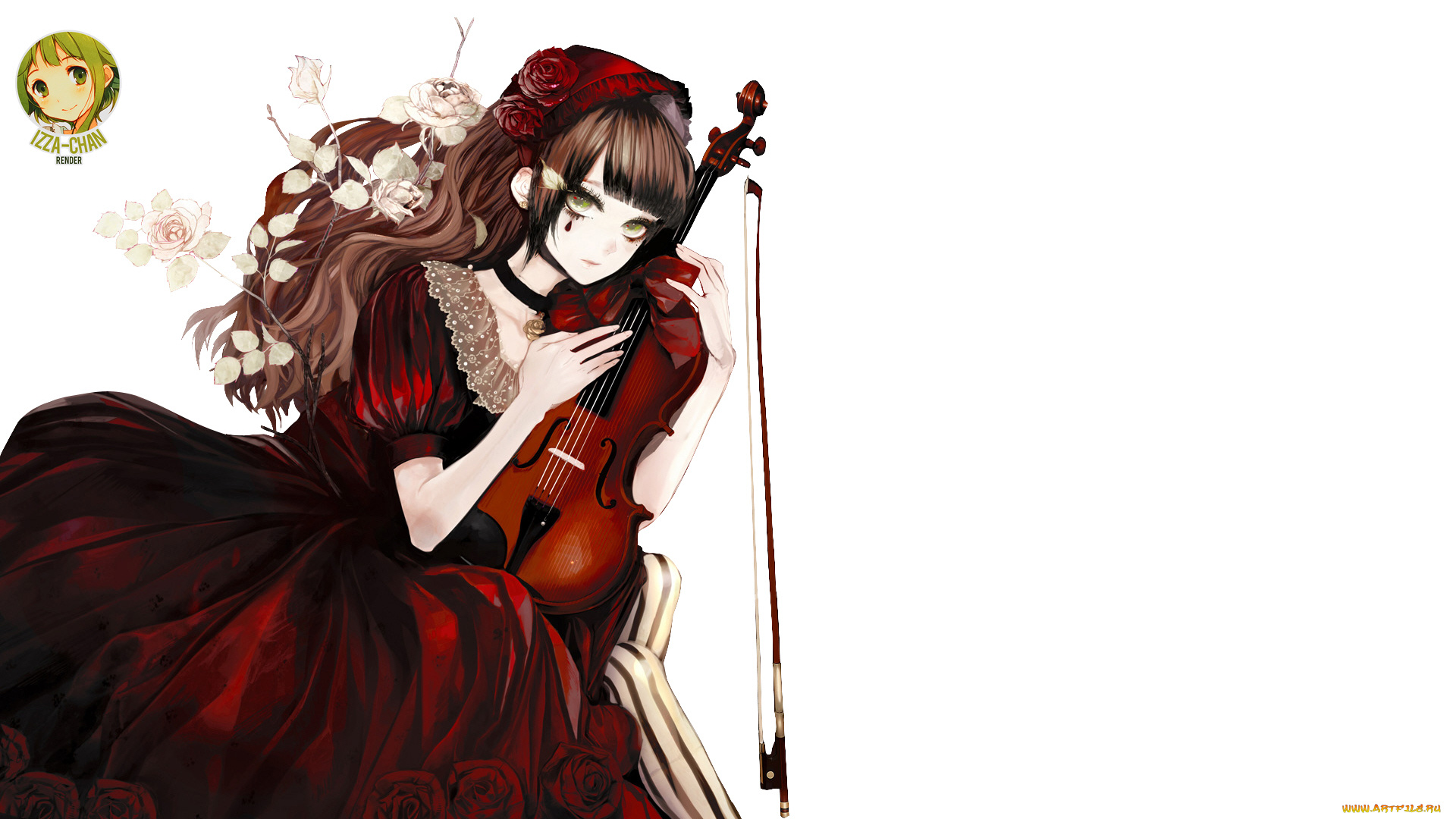 аниме, музыка, девушка