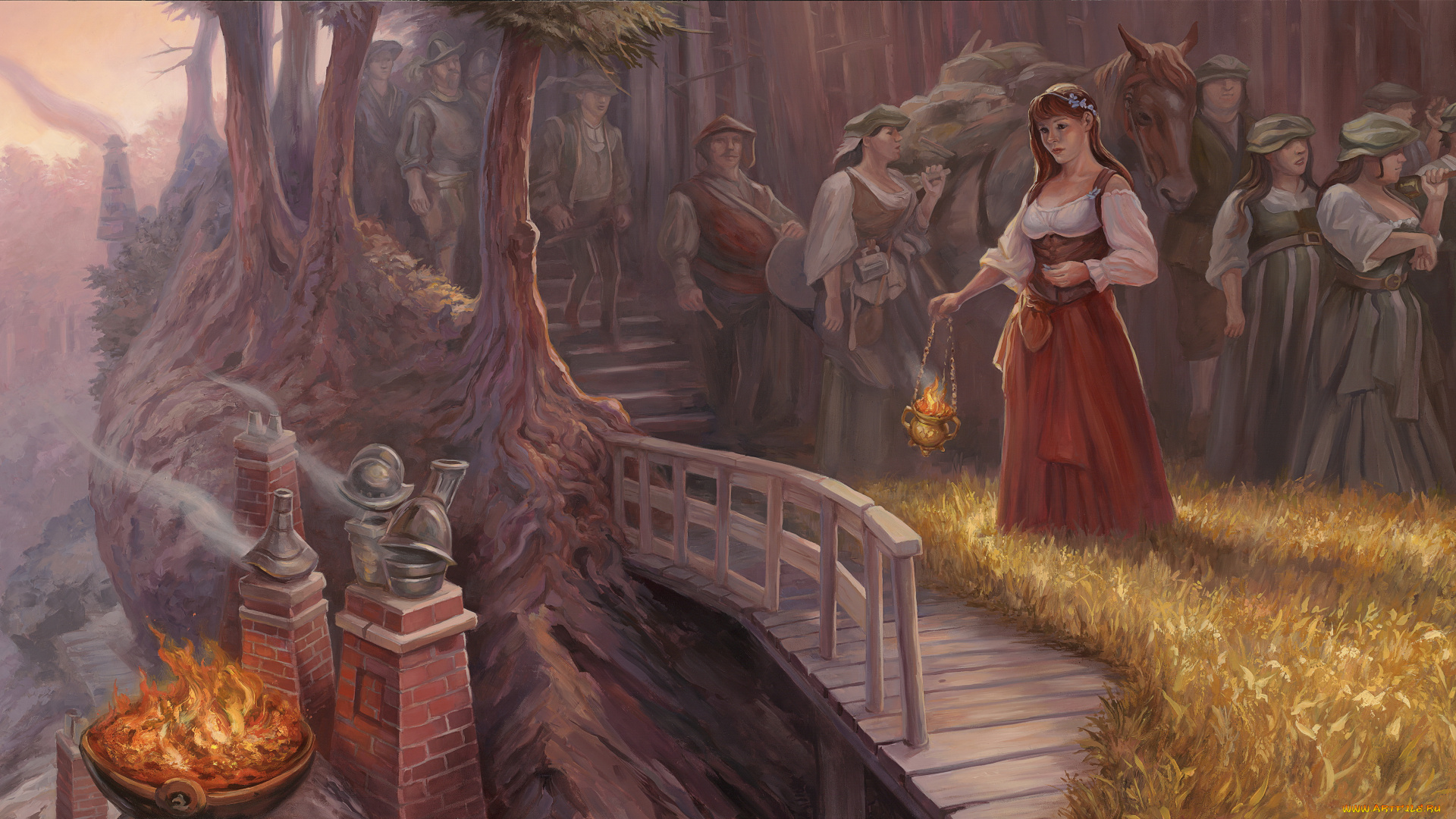 фэнтези, иные, миры, , иные, времена, огонь, конь, люди