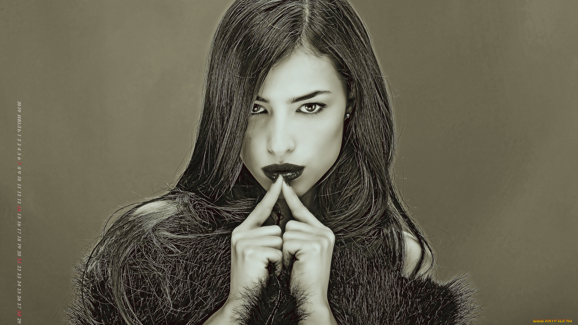 календари, компьютерный, дизайн, 2019, calendar, лицо, женщина, взгляд, девушка