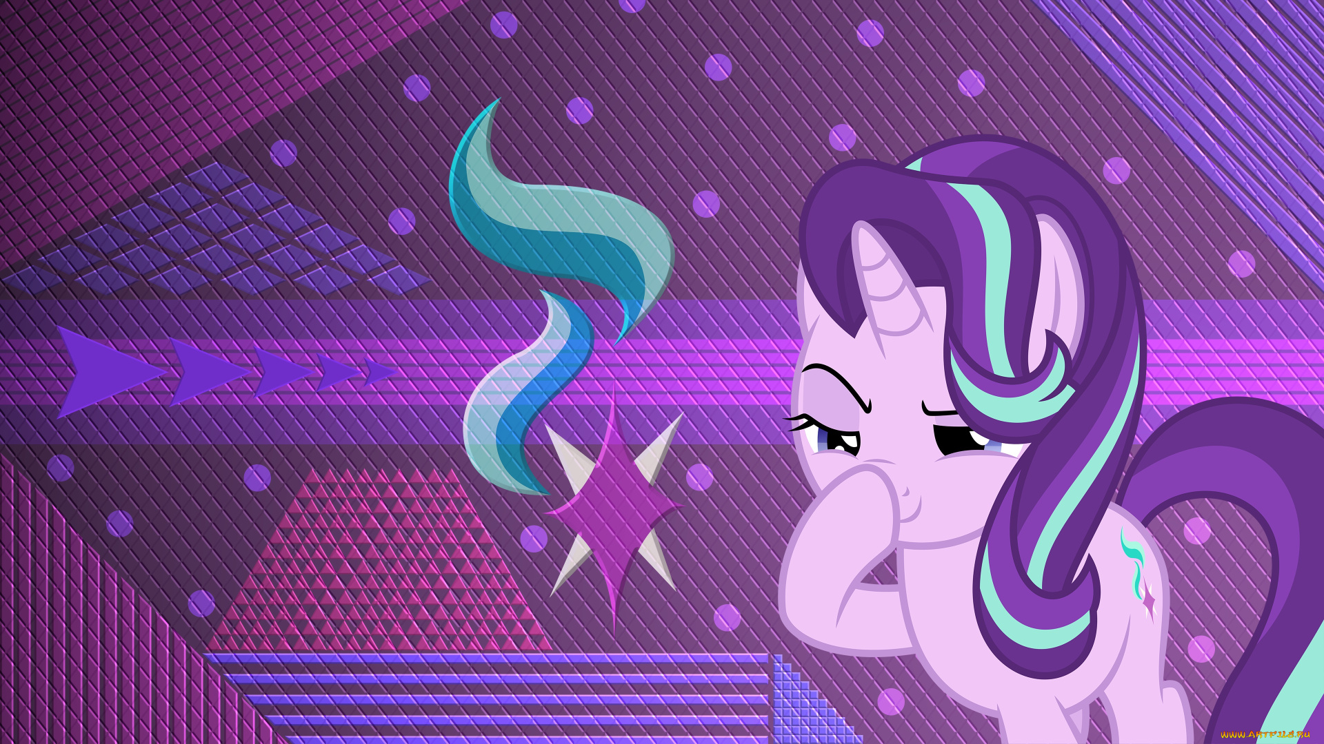 мультфильмы, my, little, pony, фон, пони