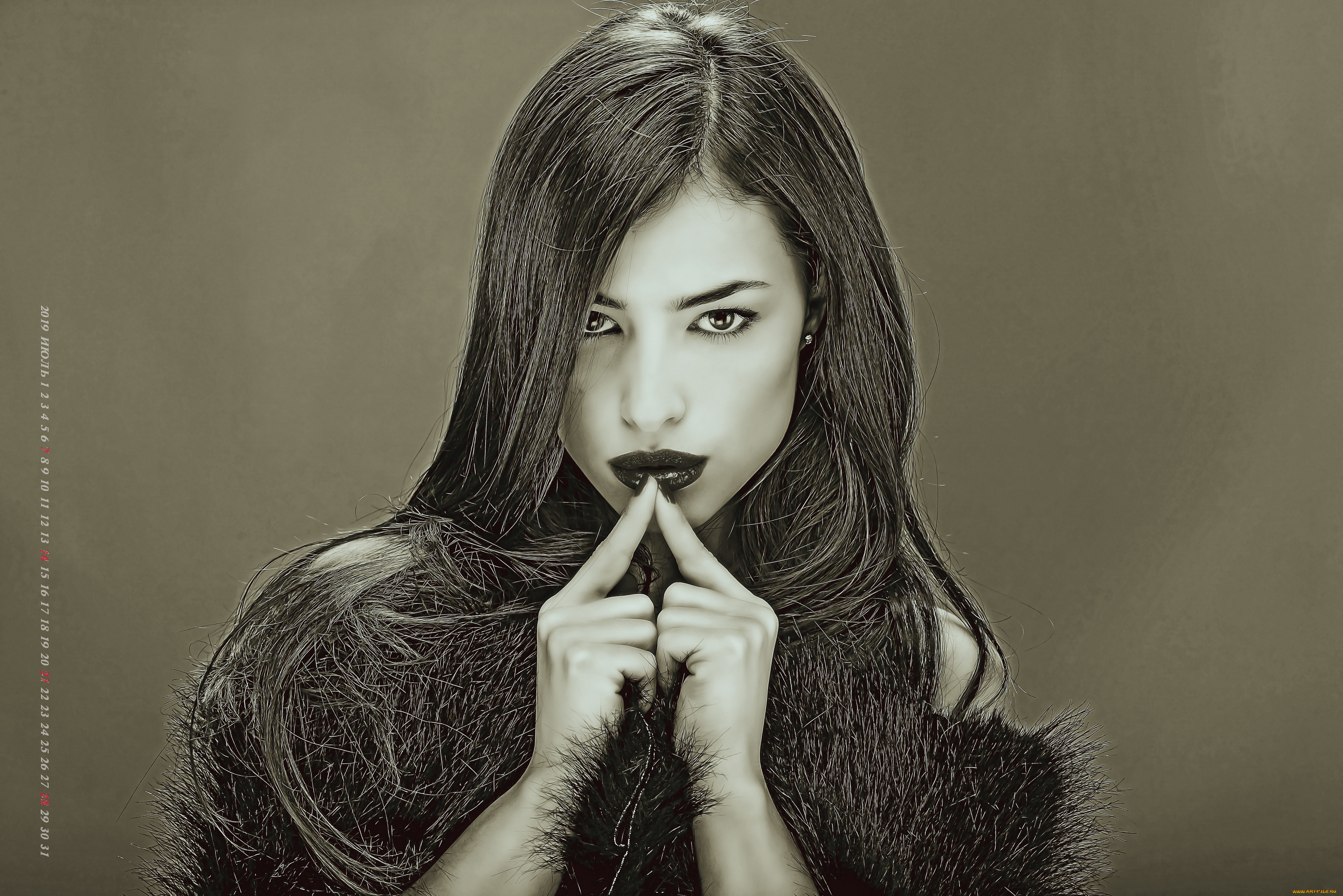 календари, компьютерный, дизайн, 2019, calendar, лицо, женщина, взгляд, девушка