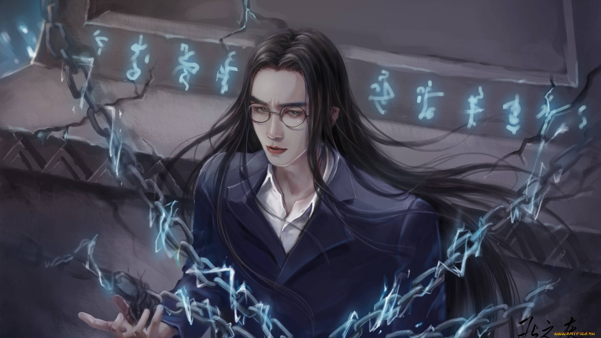 аниме, магия, , колдовство, , halloween, парень