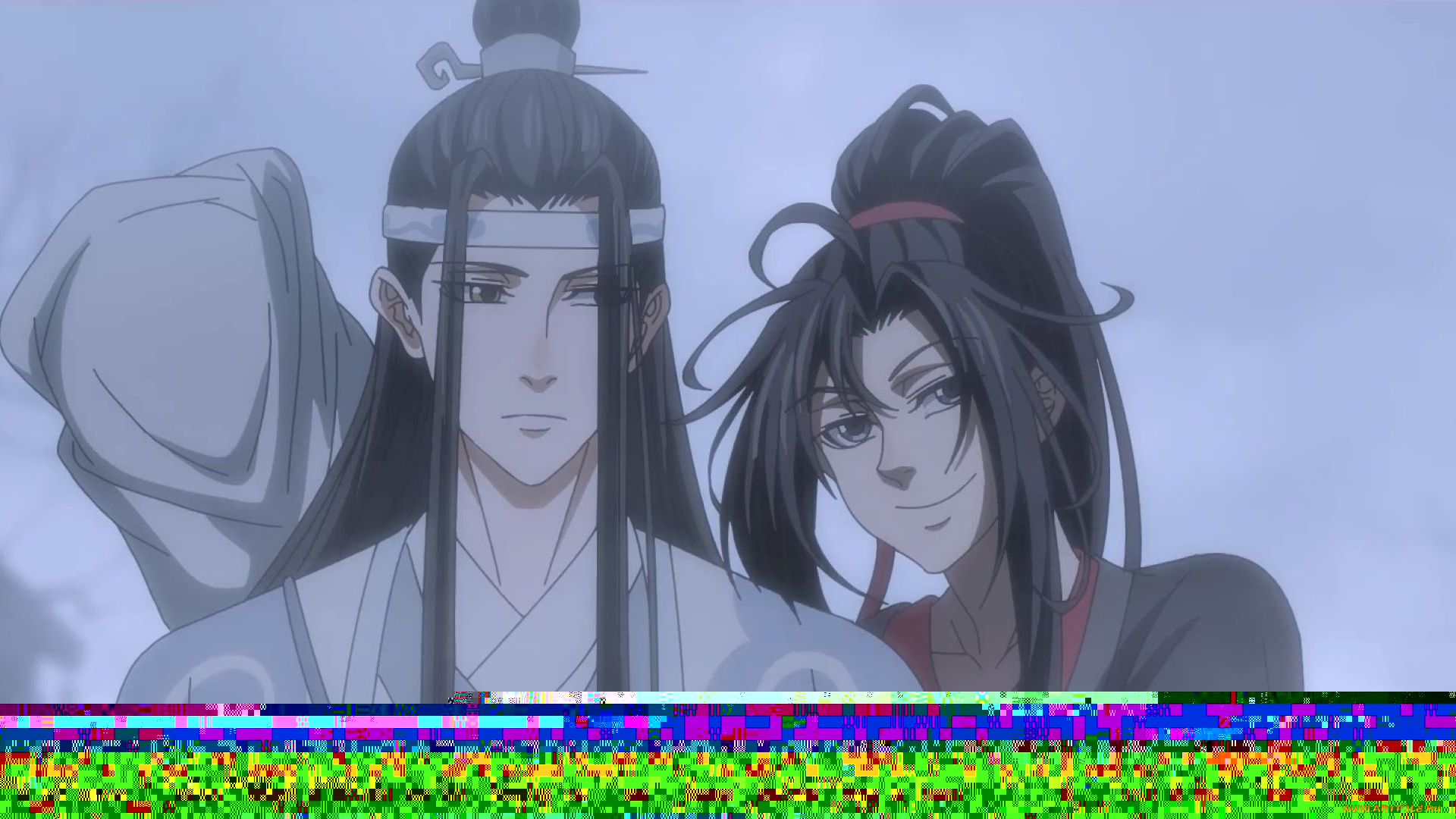 аниме, mo, dao, zu, shi, вэй, усянь, лань, ванцзы, город, и, туман